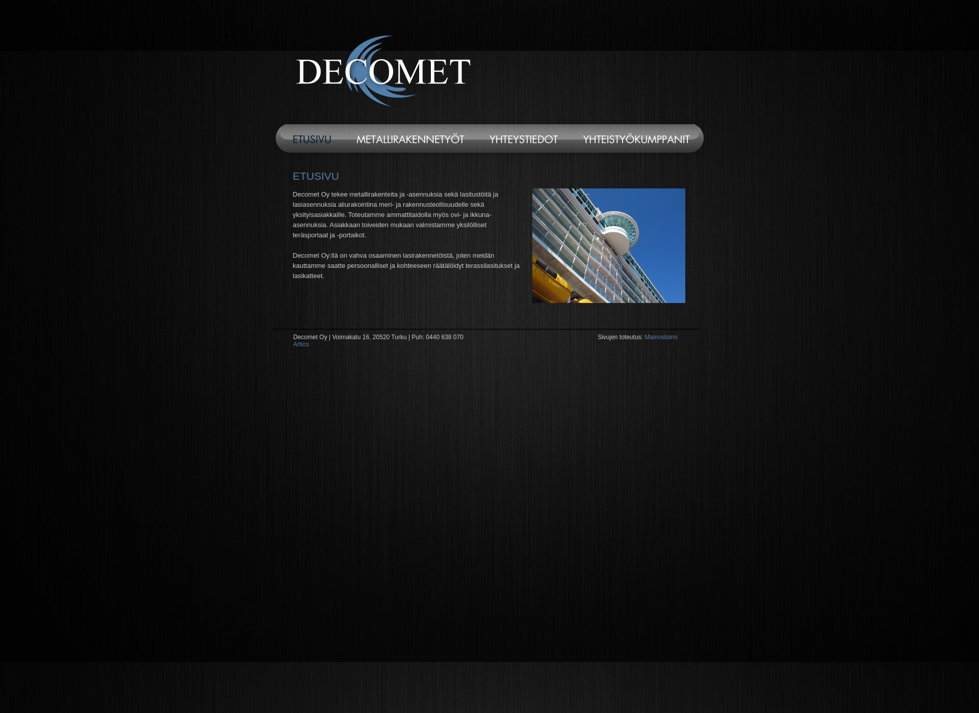 Screenshot for decomet.fi