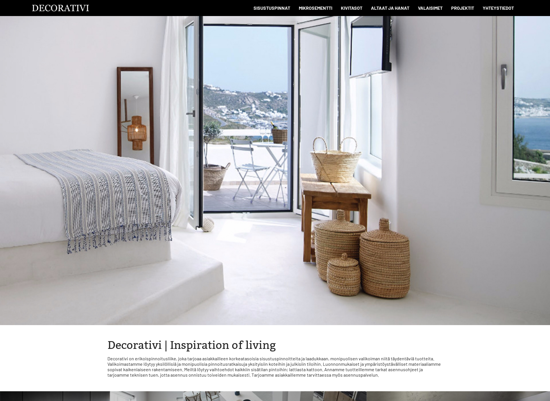 Skärmdump för decoratividesign.fi