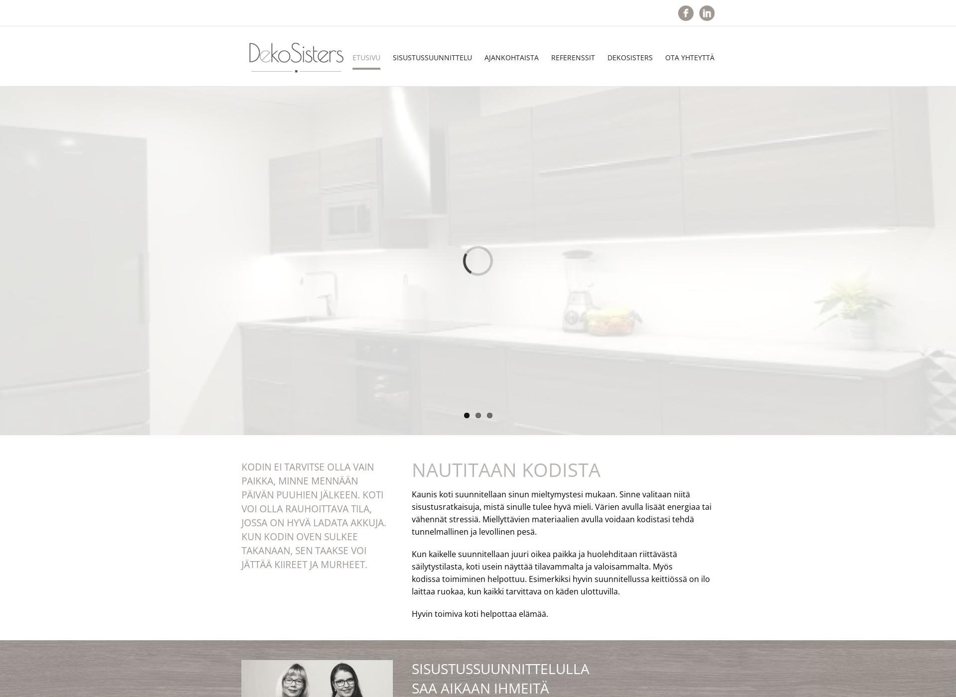 Screenshot for dekosisters.fi