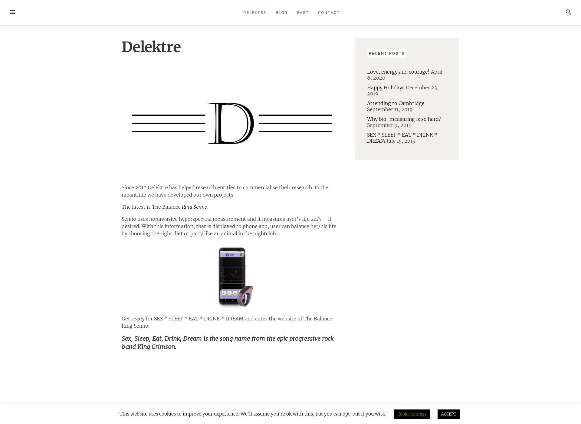 Screenshot for delektre.fi