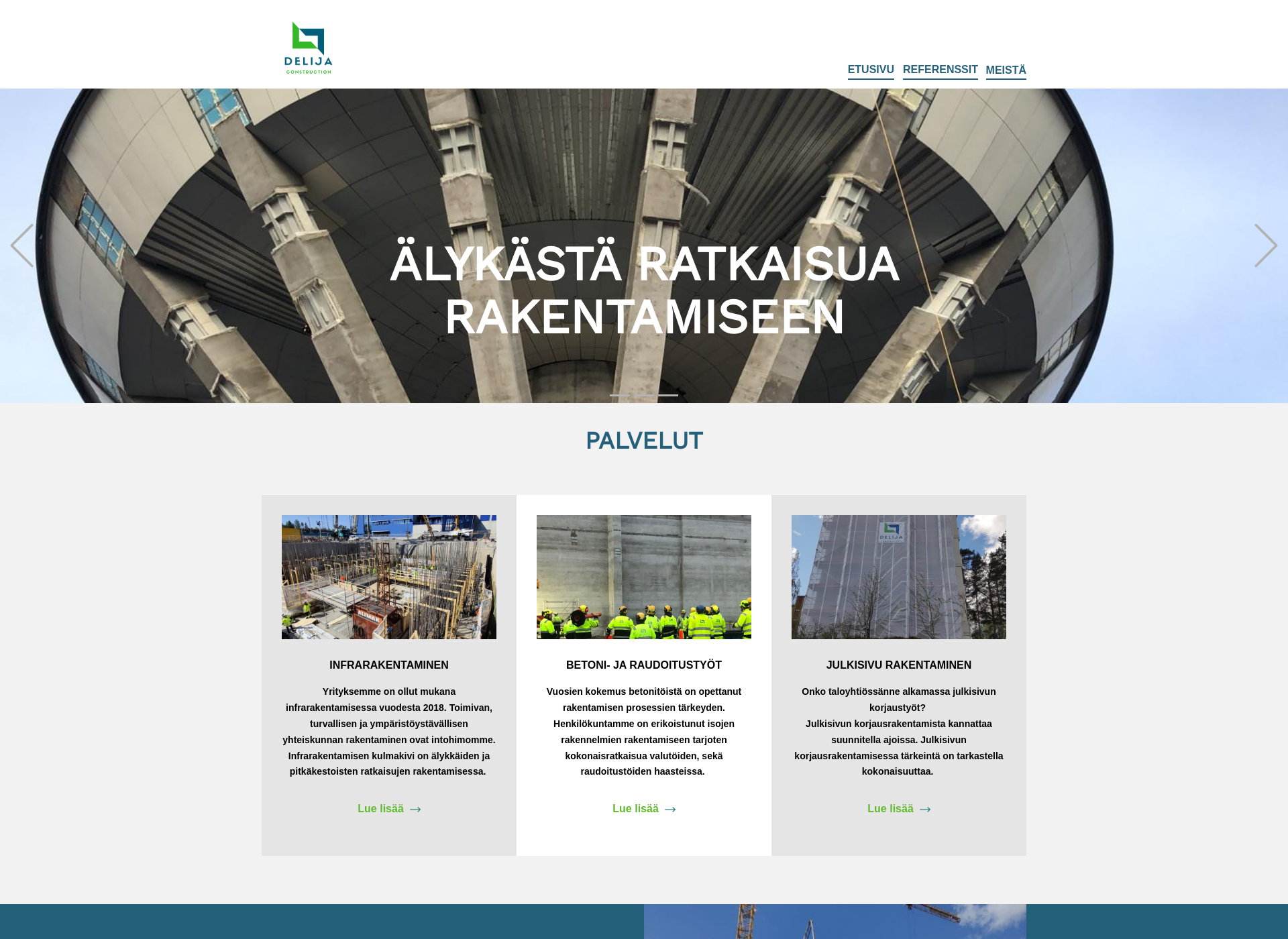 Skärmdump för delija.fi