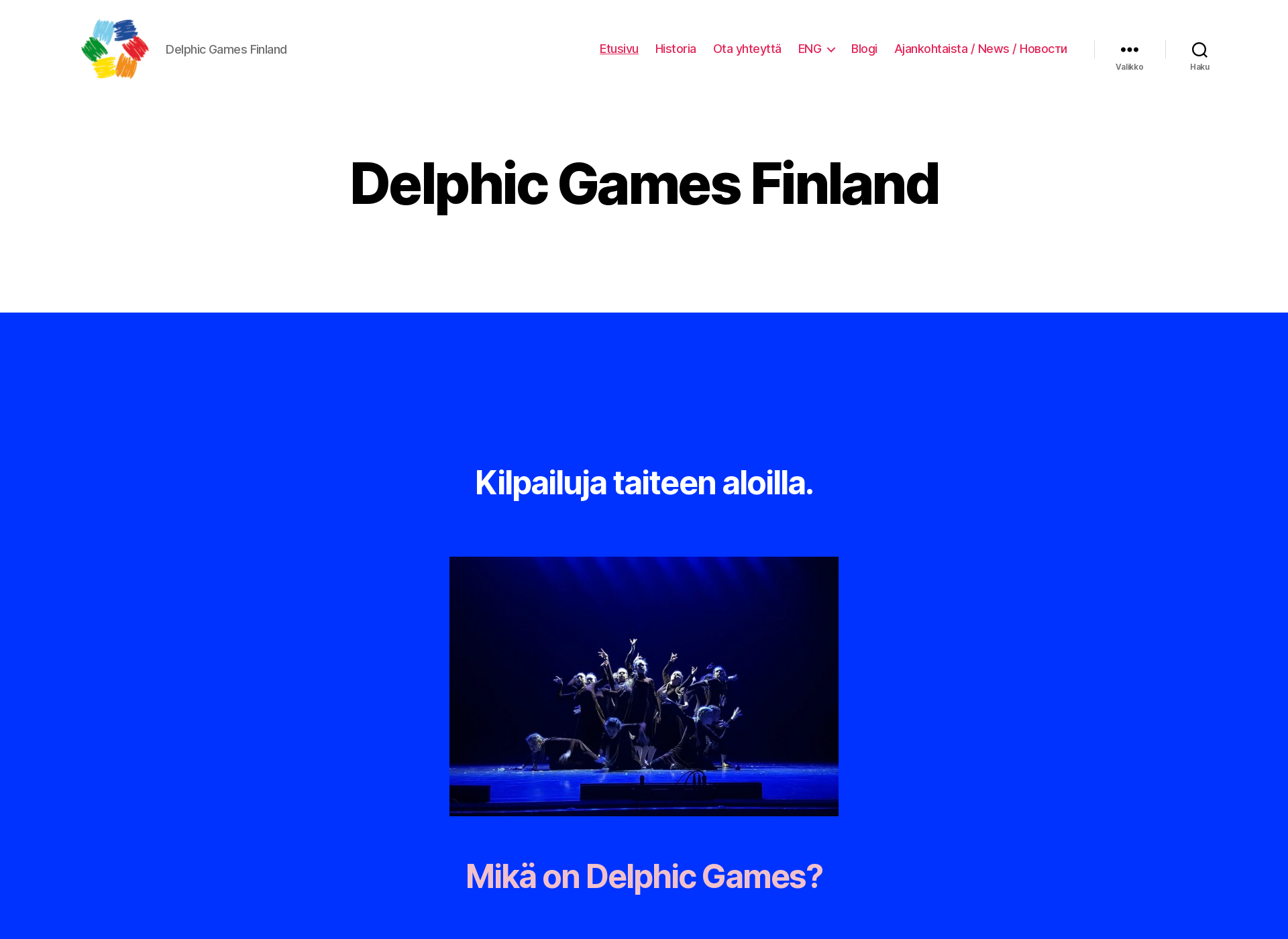 Skärmdump för delphicgames.fi