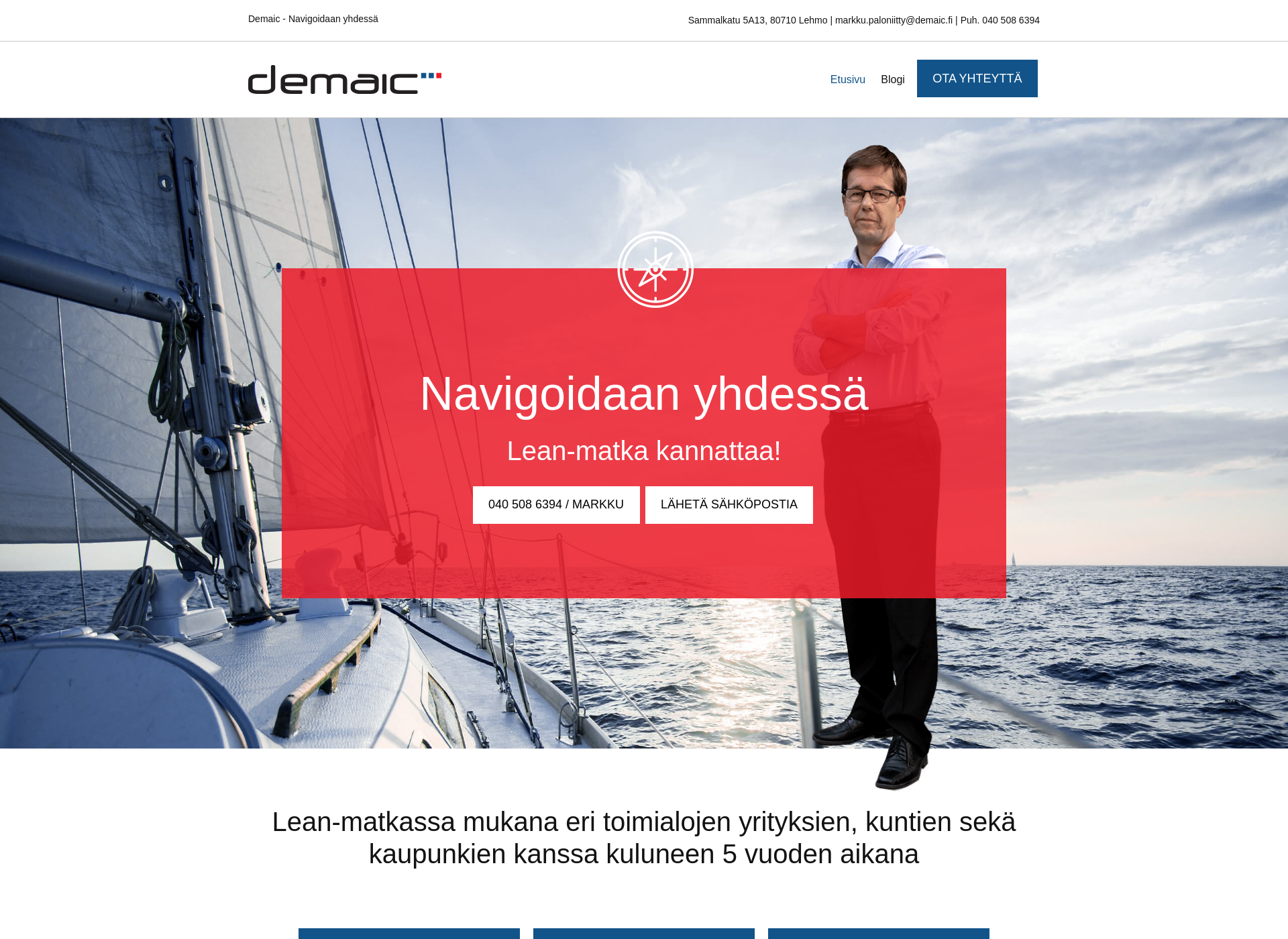 Skärmdump för demaic.fi