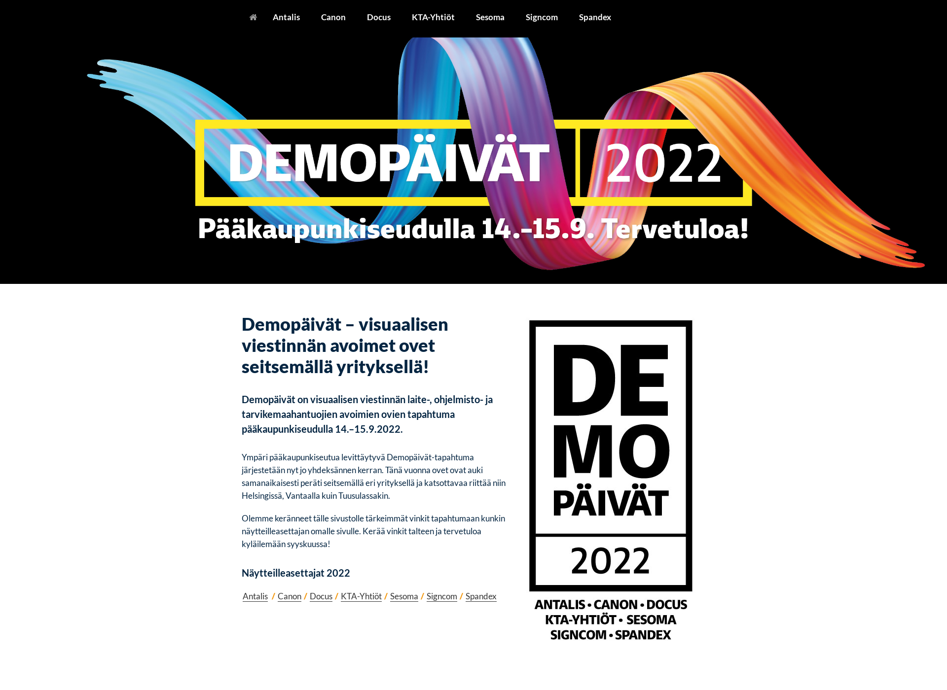 Screenshot for demopaivat.fi