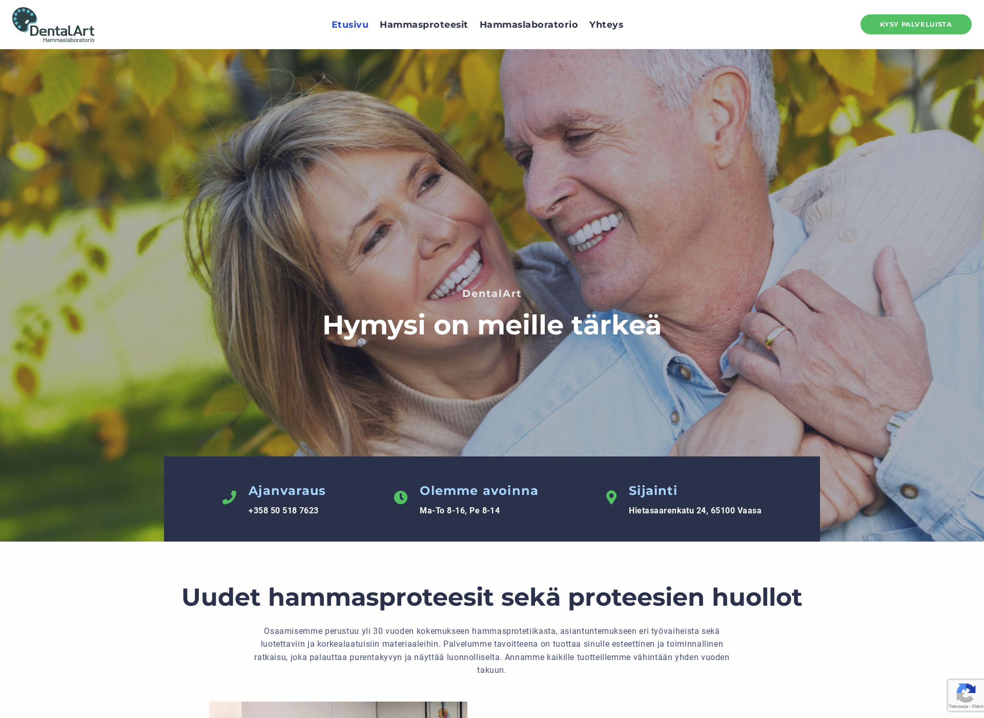 Screenshot for dentalart.fi