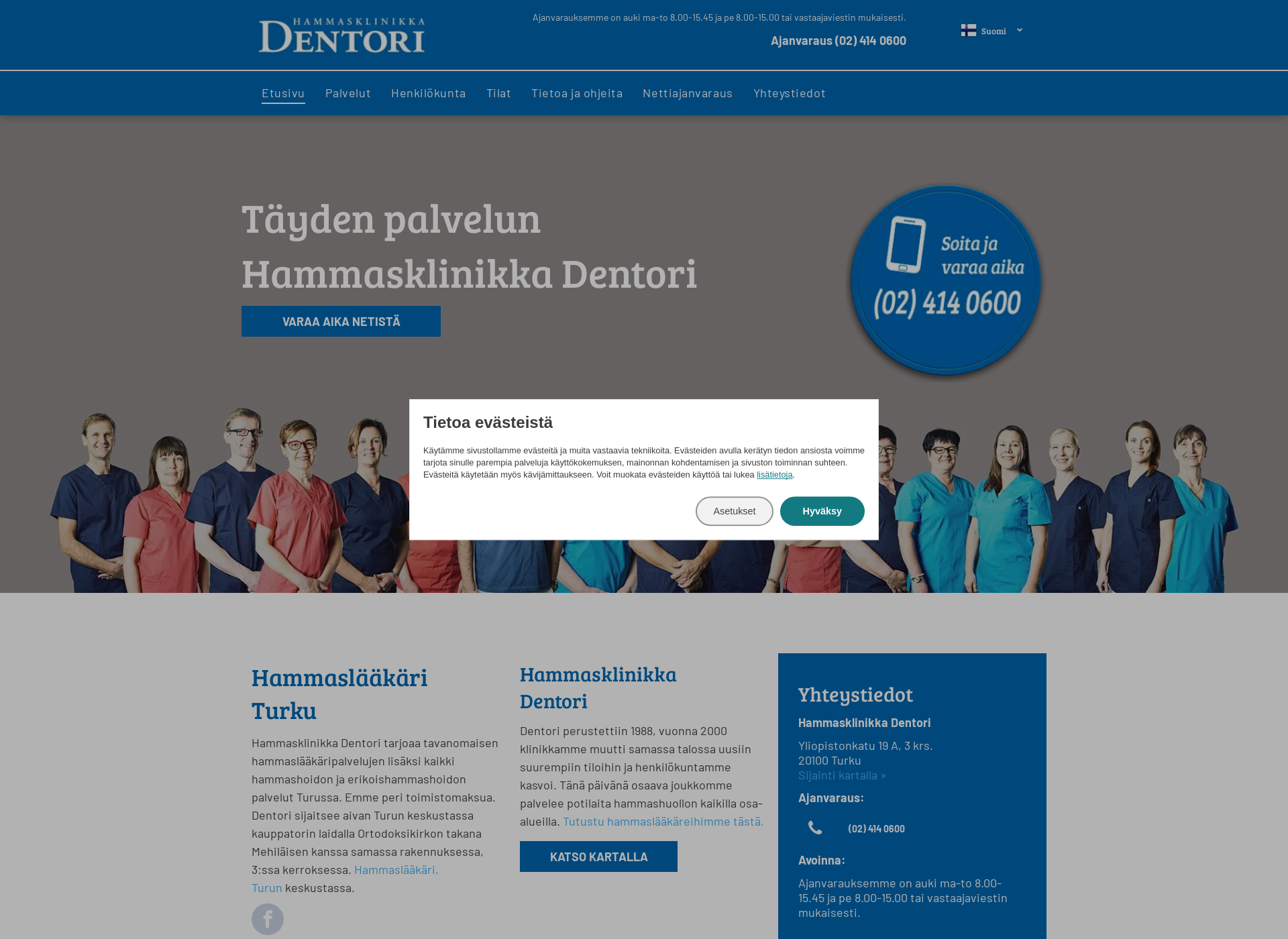 Screenshot for dentori.fi