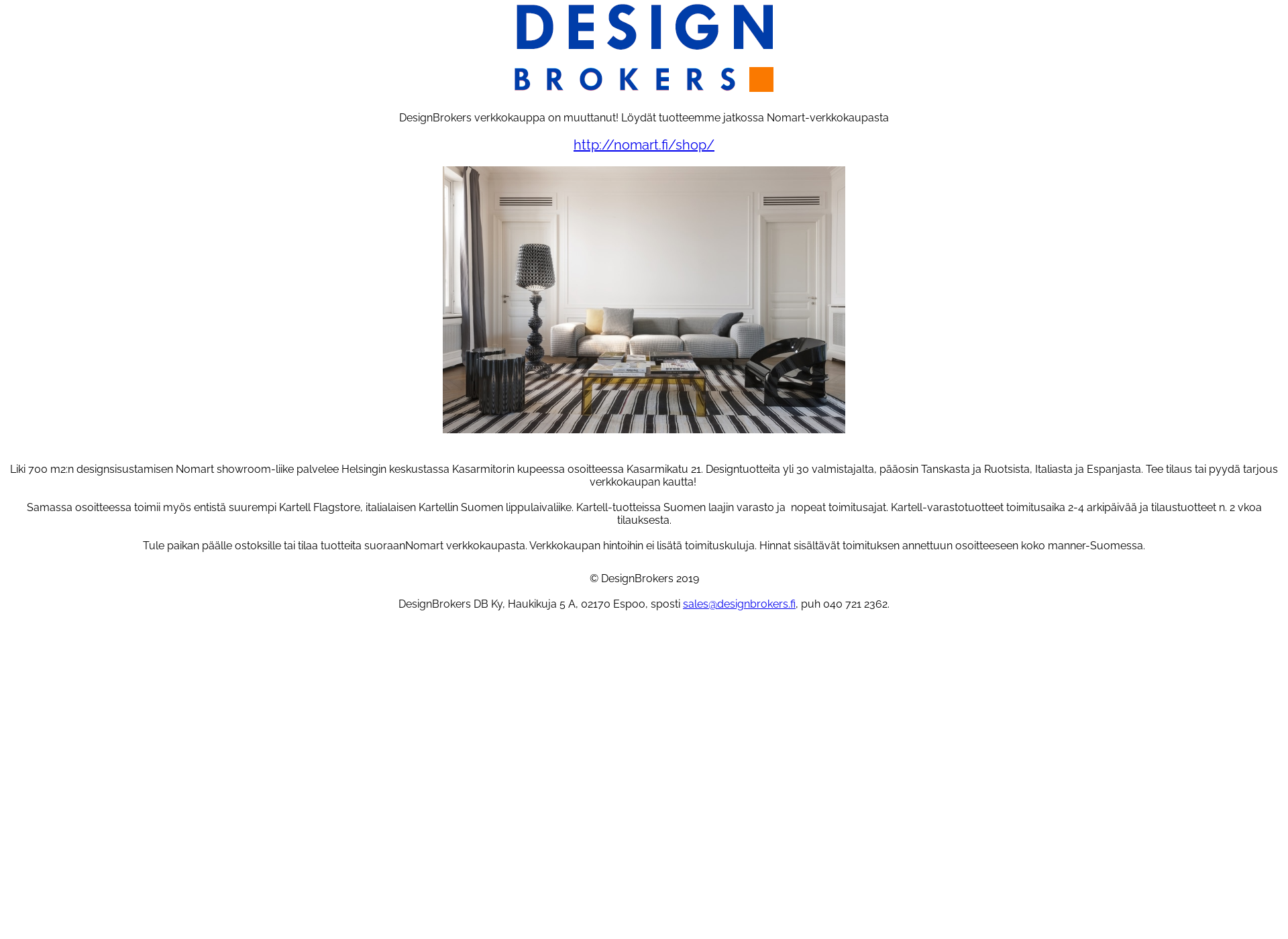 Skärmdump för designbrokers.fi