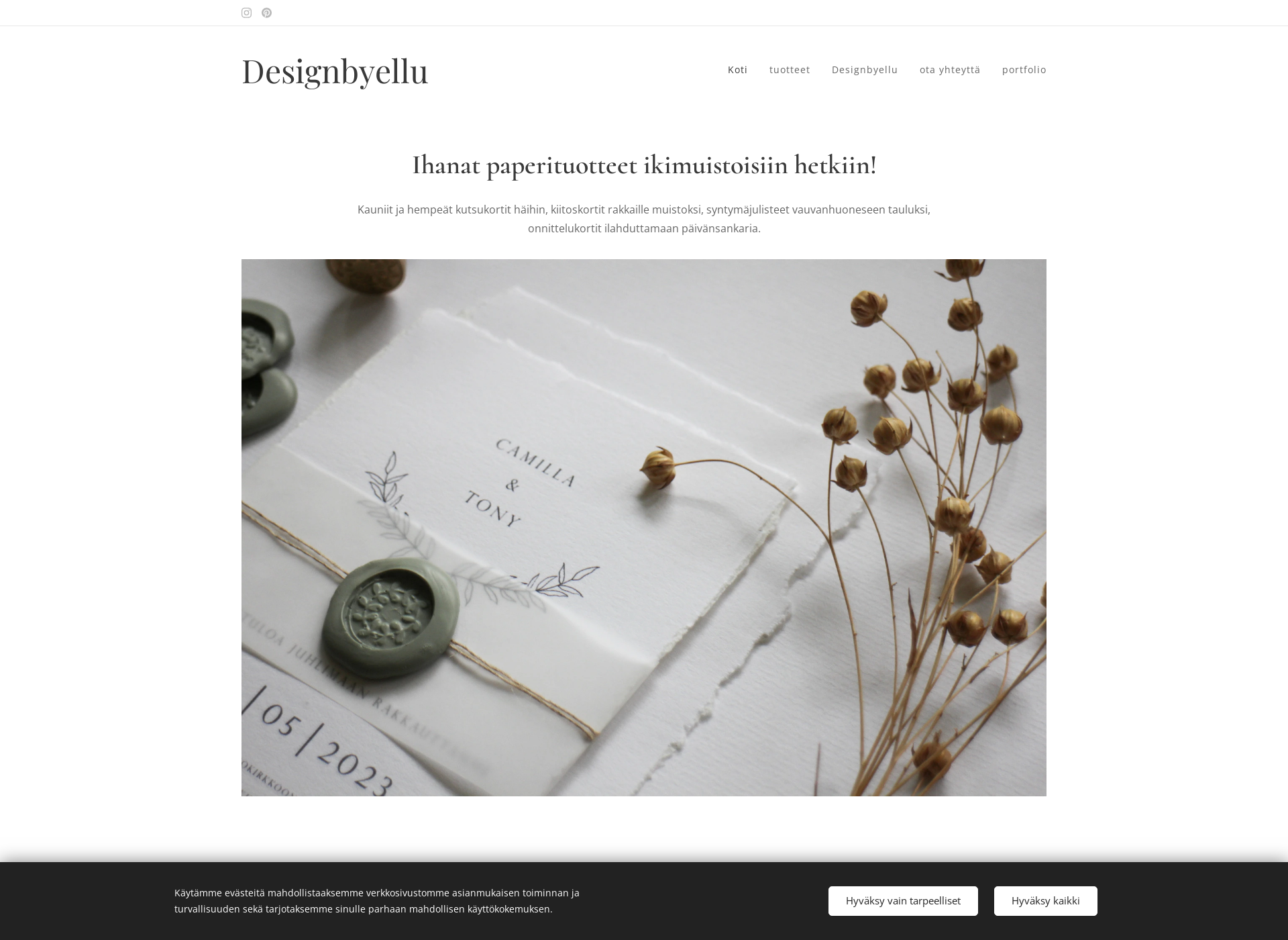 Screenshot for designbyellu.fi