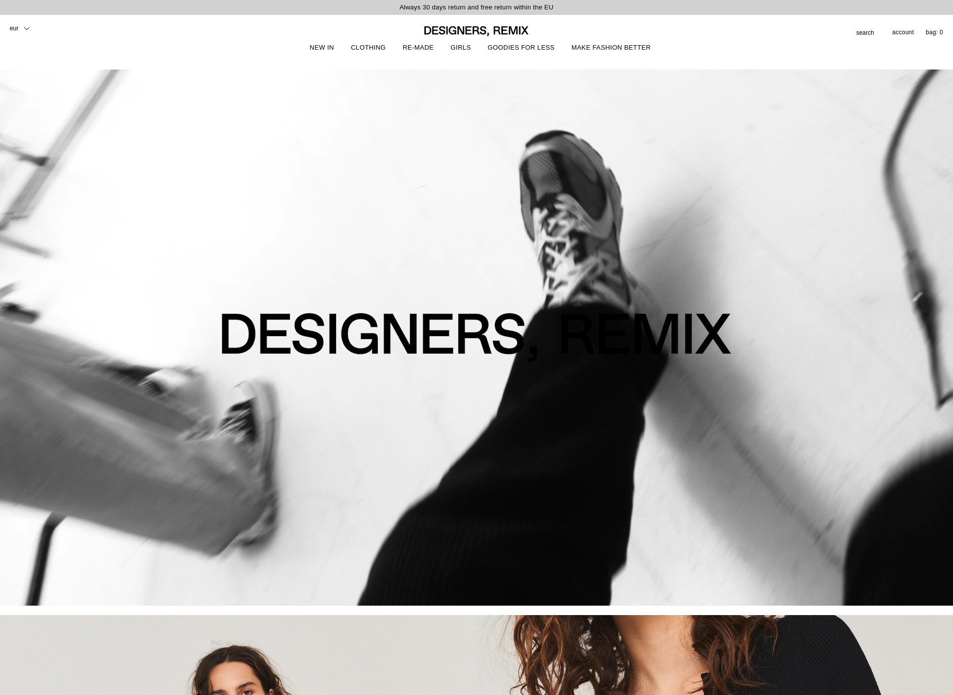 Skärmdump för designersremix.fi