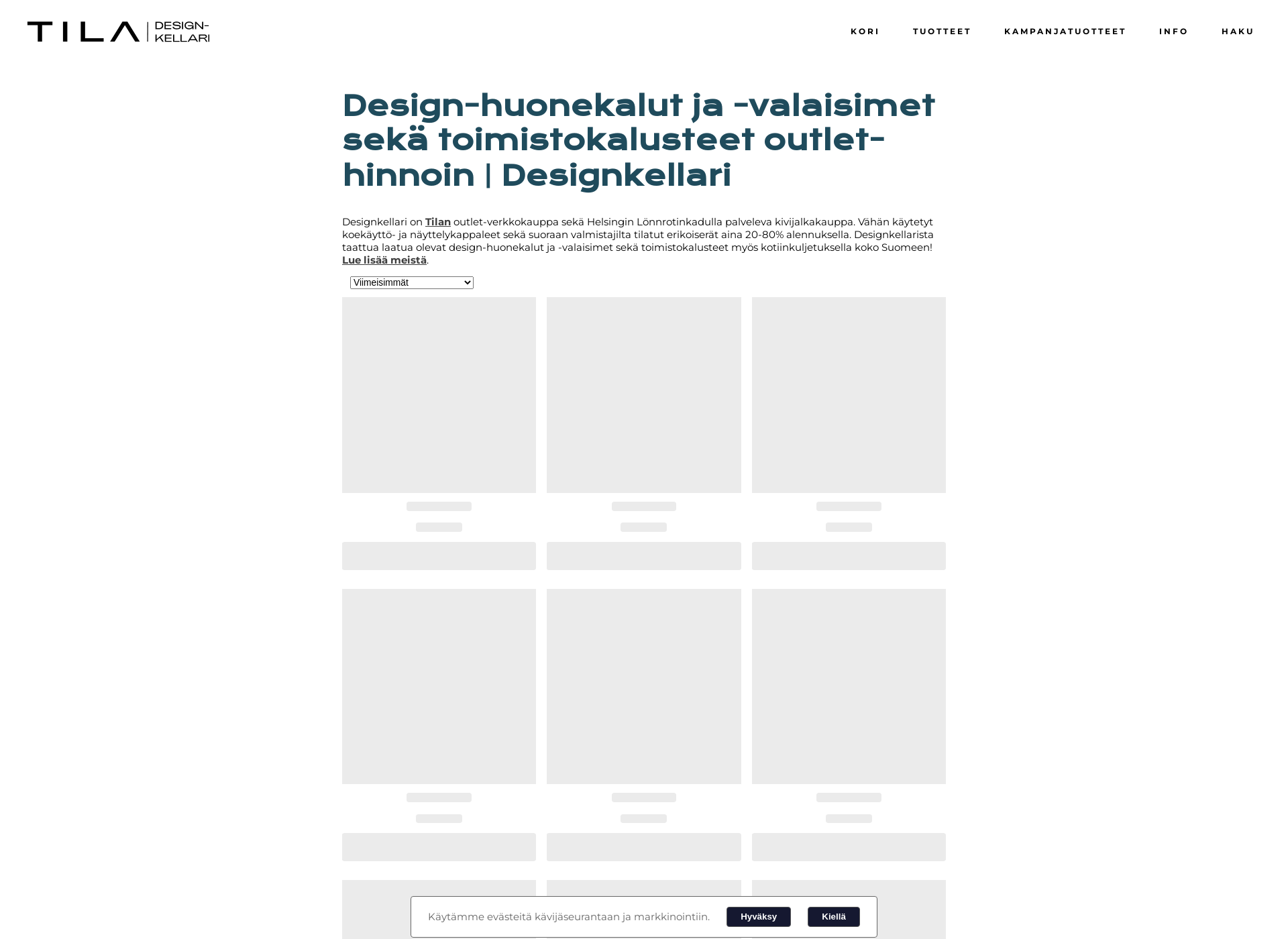 Screenshot for designkellari.fi