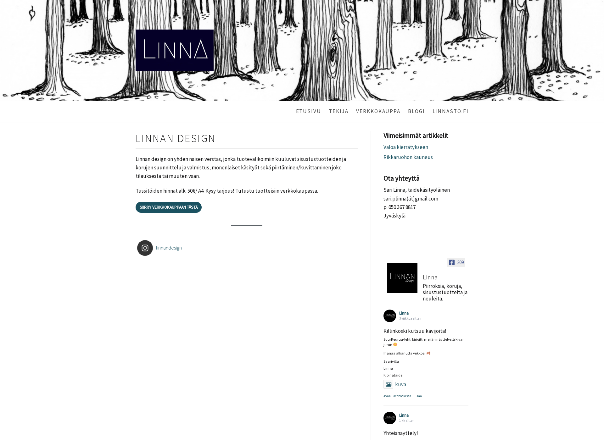 Screenshot for designlinna.fi