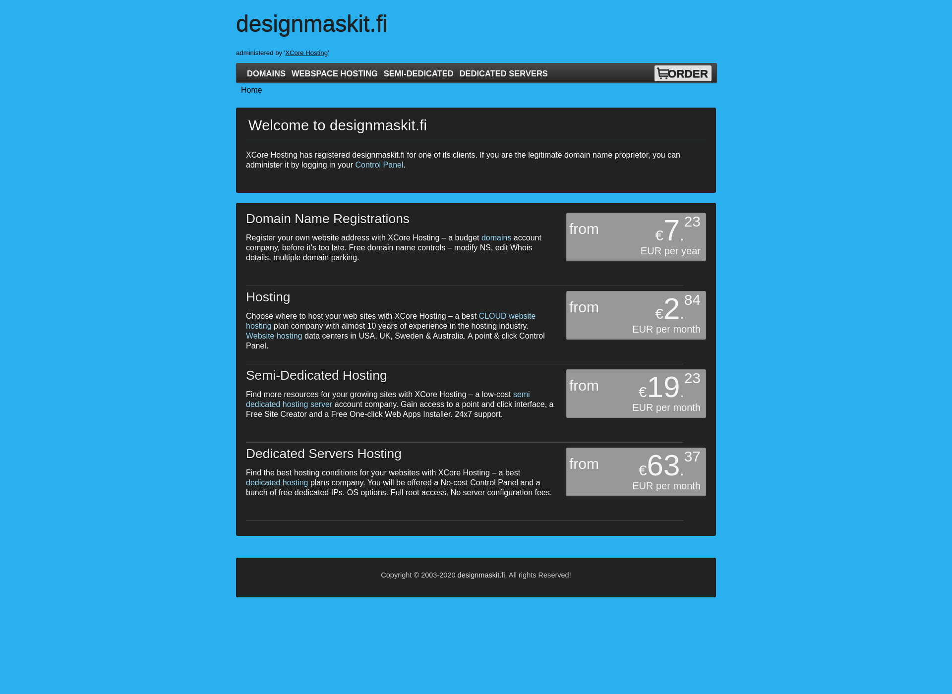 Screenshot for designmaskit.fi