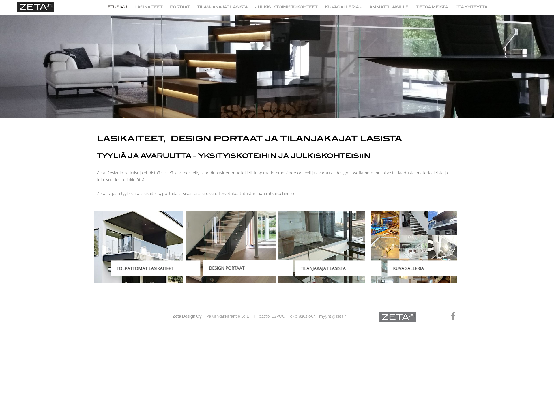 Skärmdump för designporrastalo.fi