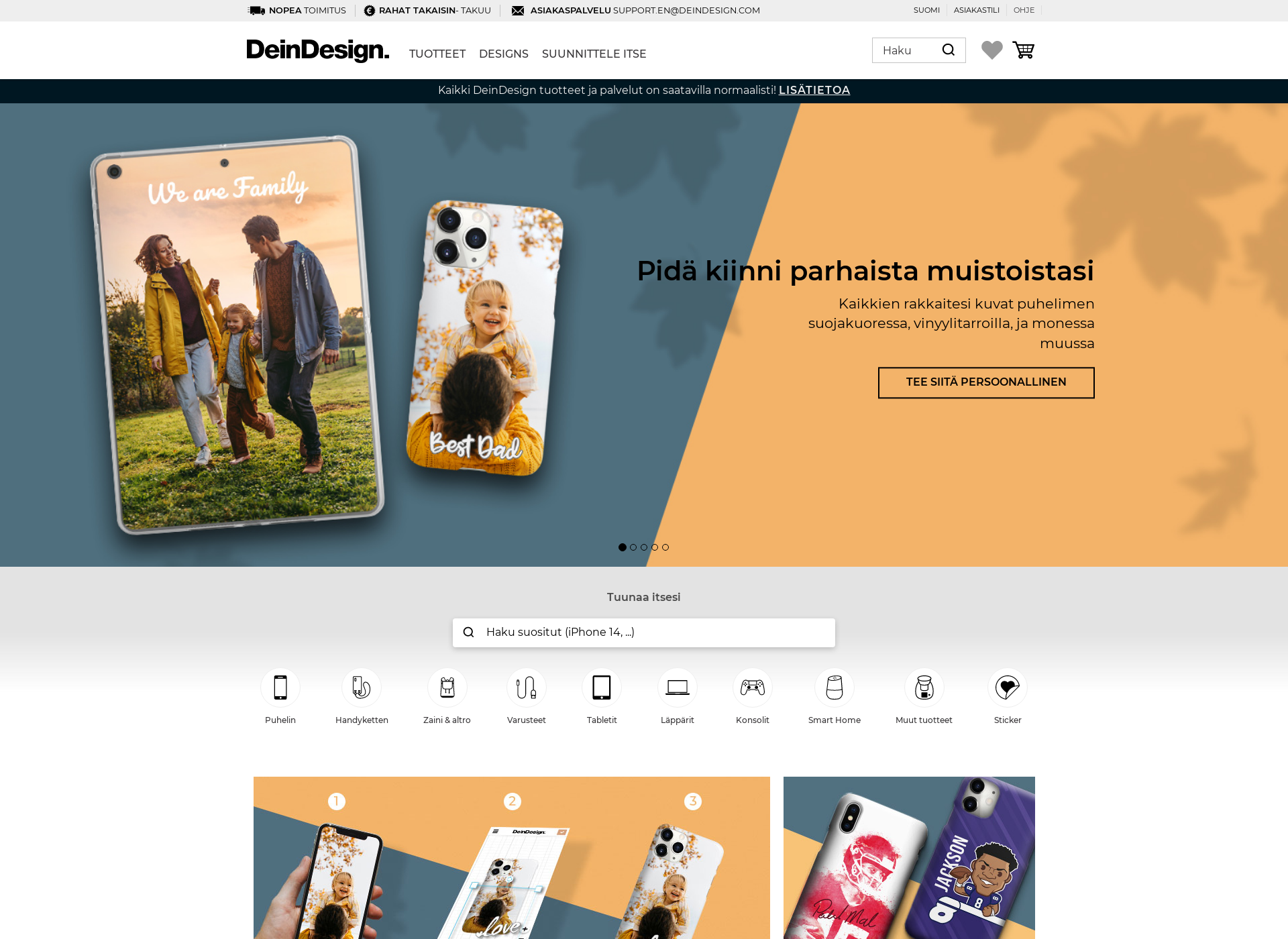 Screenshot for designskins.fi