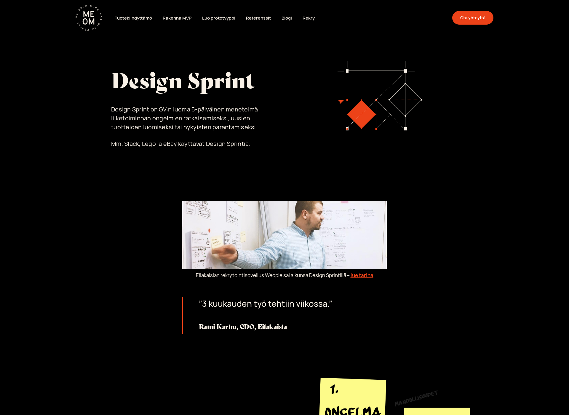 Screenshot for designsprint.fi