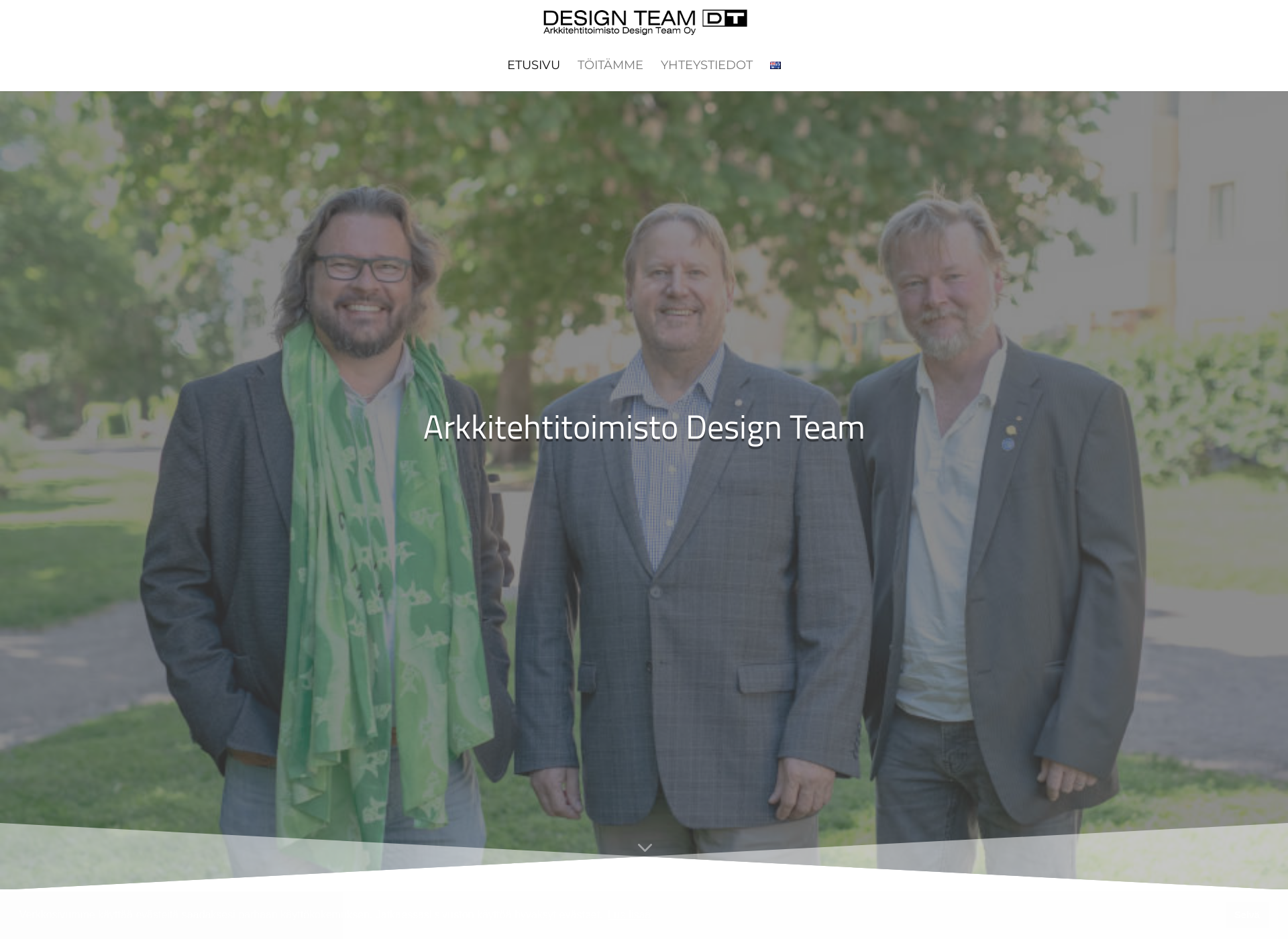 Skärmdump för designteam.fi