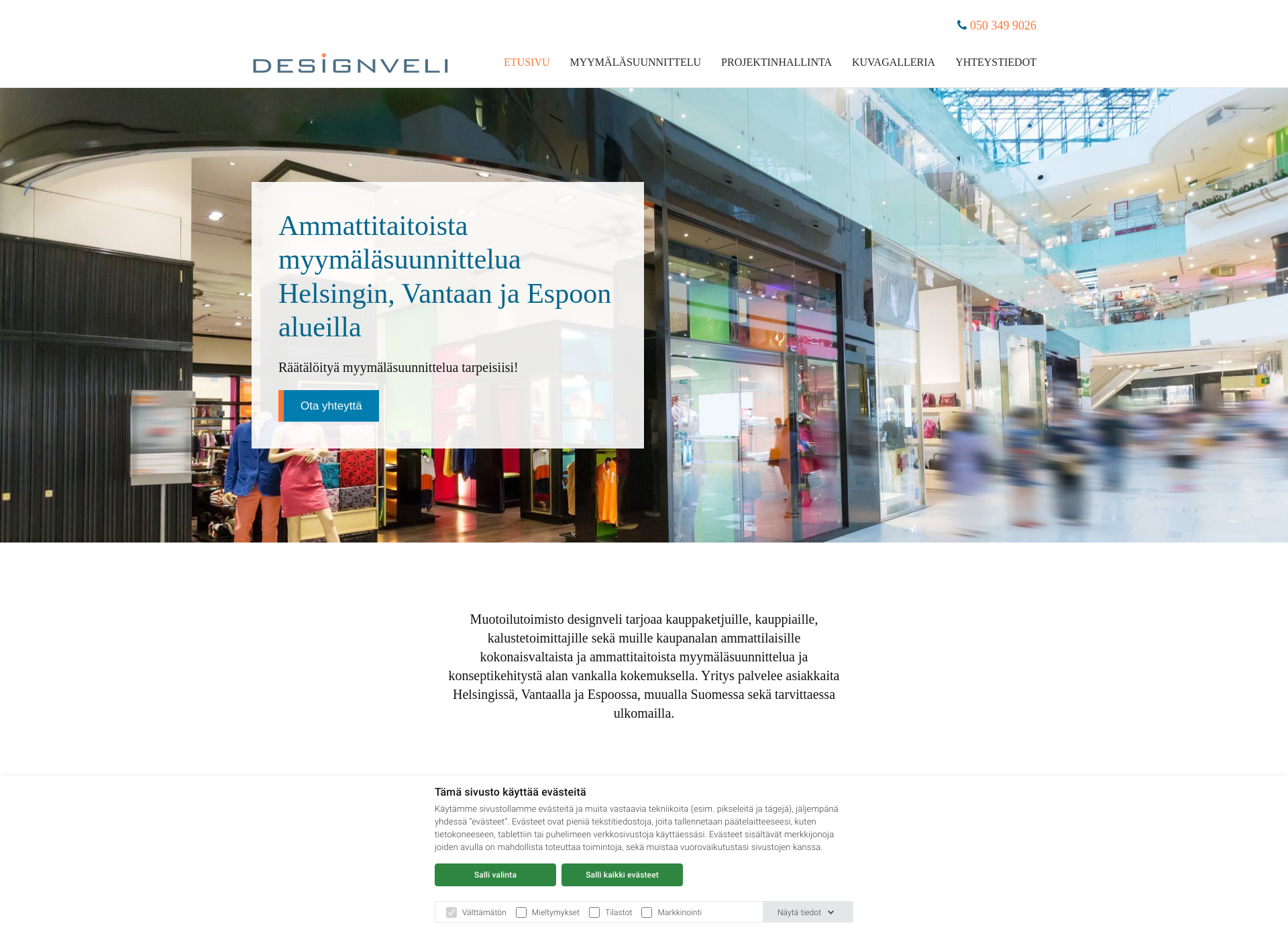 Screenshot for designveli.fi