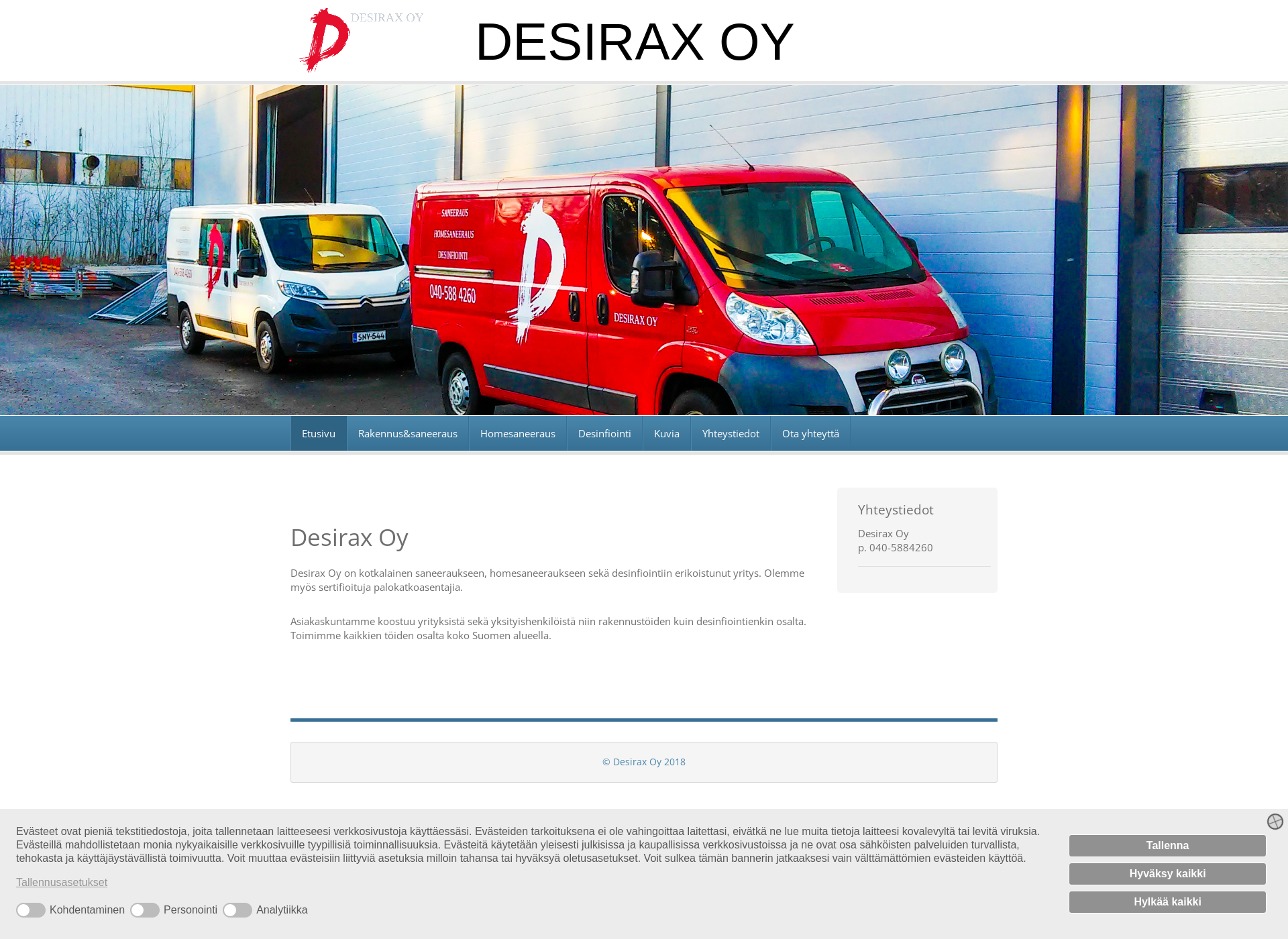 Screenshot for desirax.fi