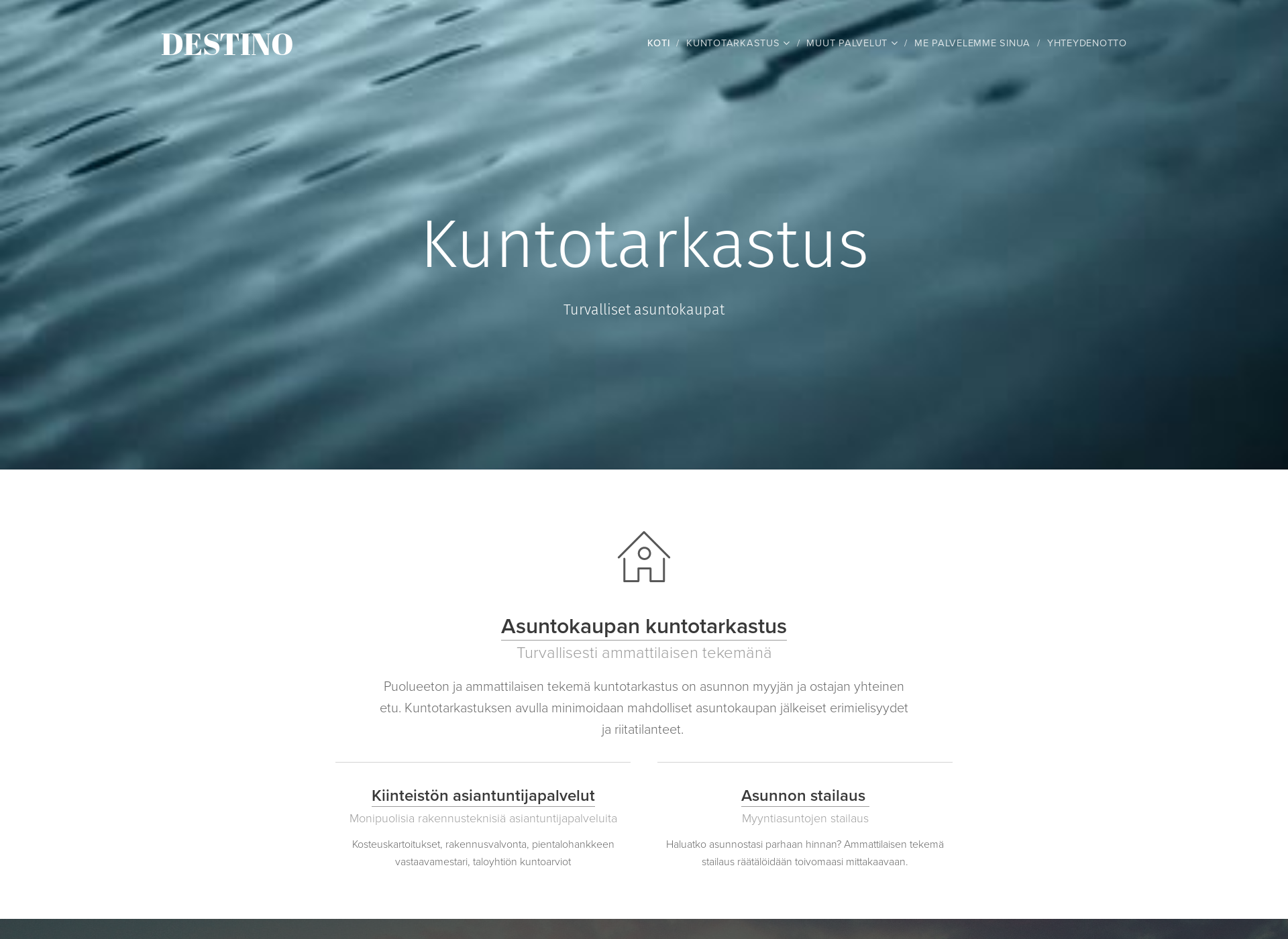 Skärmdump för destino.fi