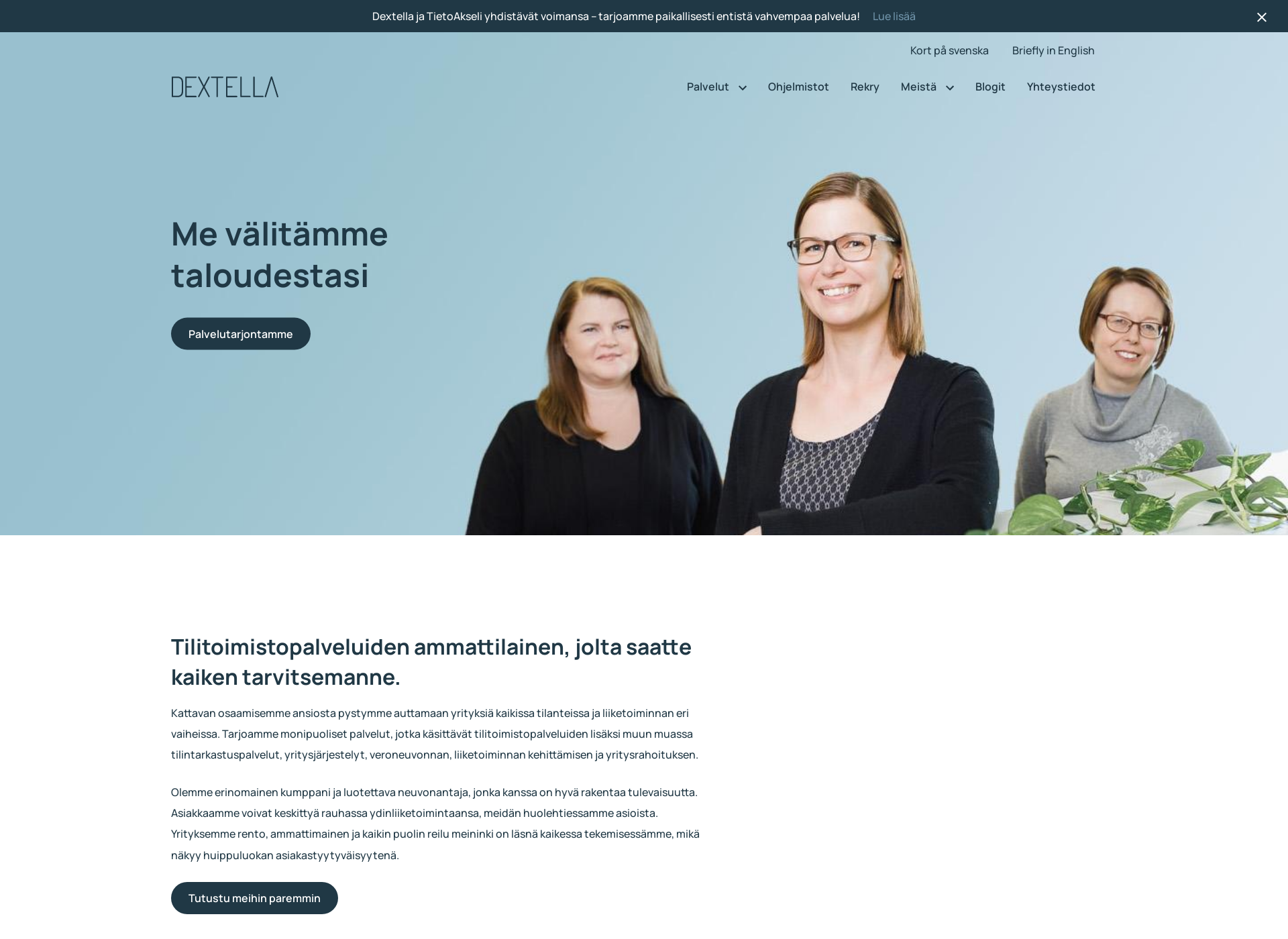 Screenshot for dextella.fi