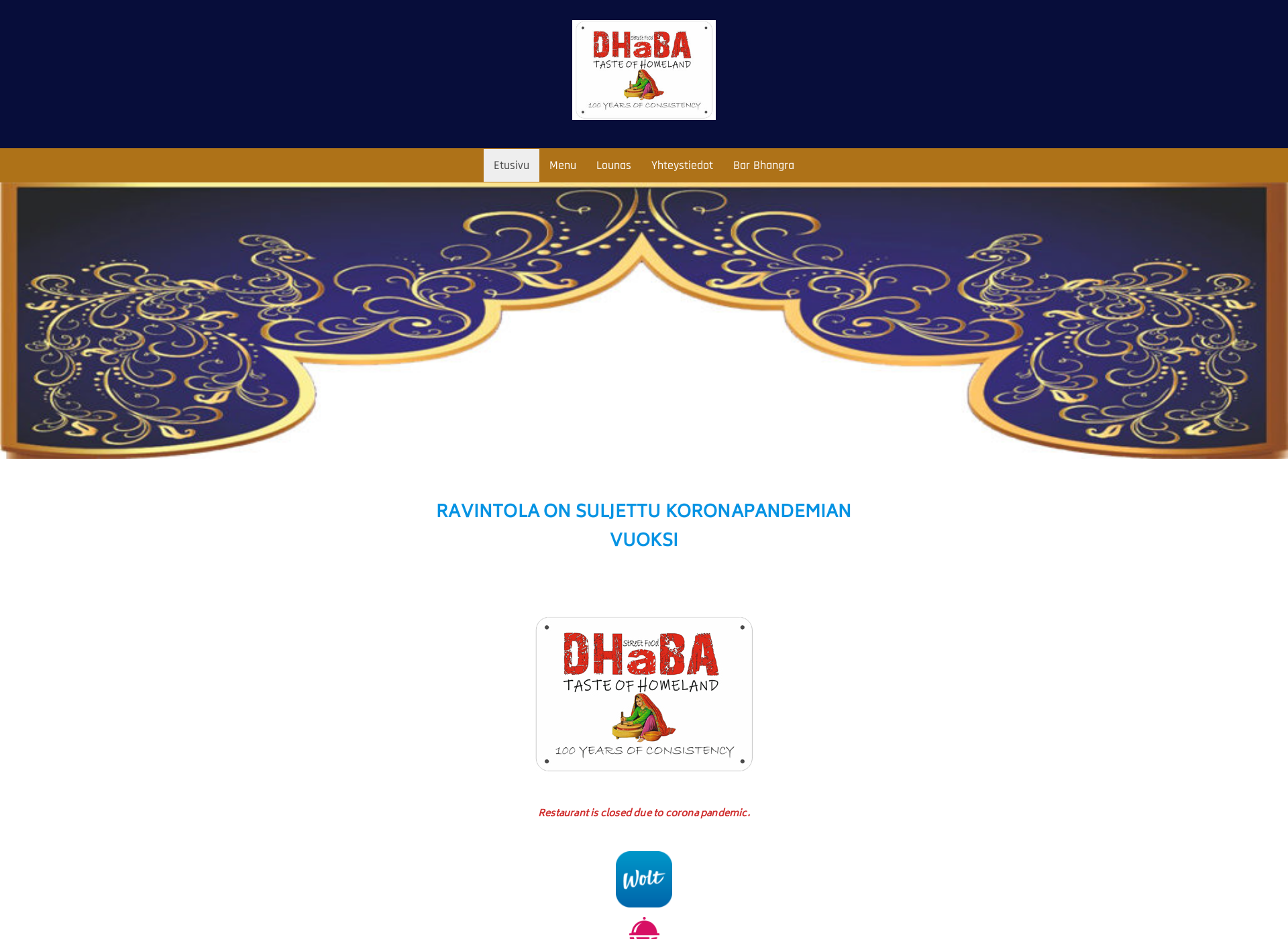 Screenshot for dhaba.fi