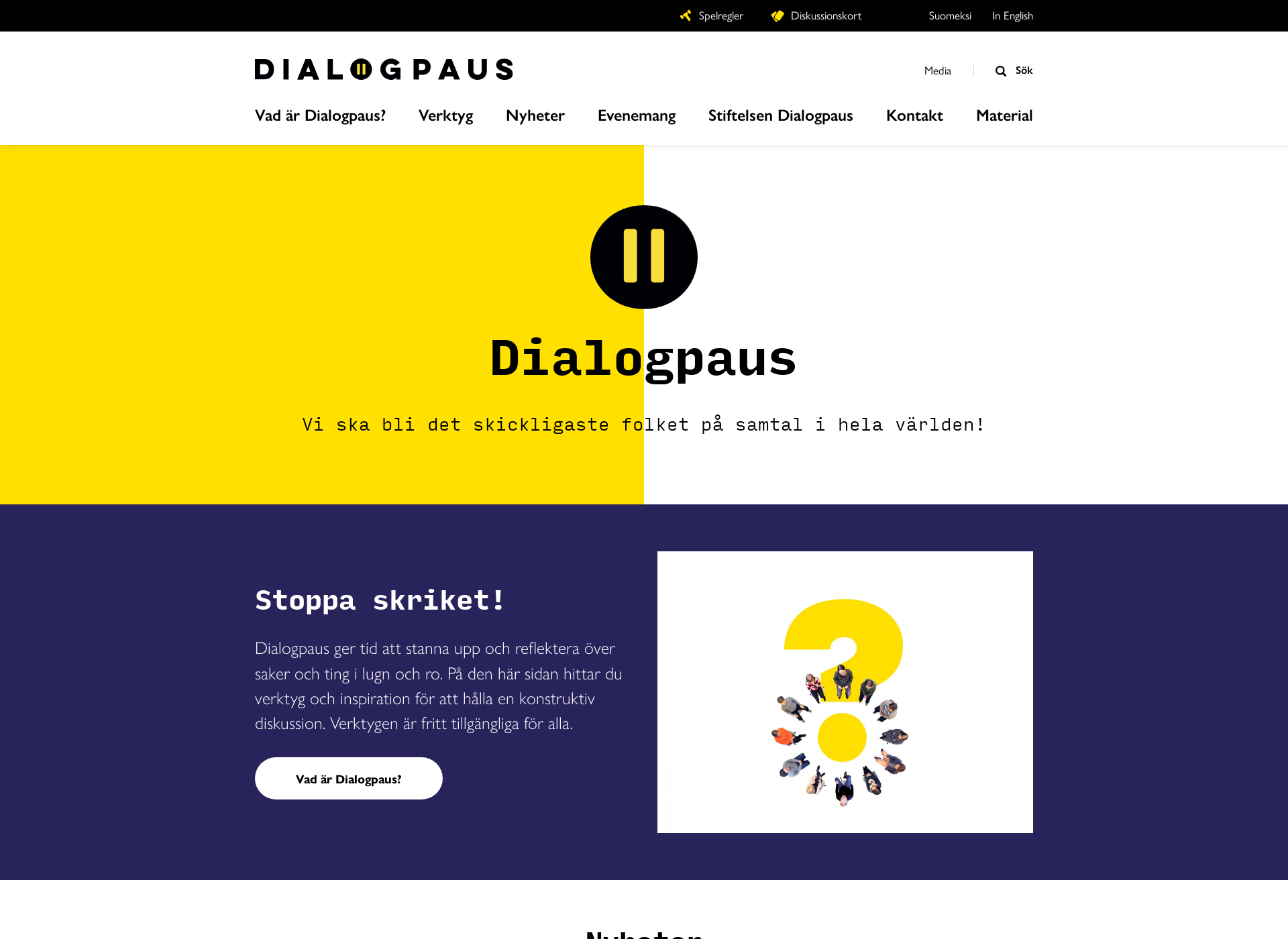 Screenshot for dialogpaus.fi