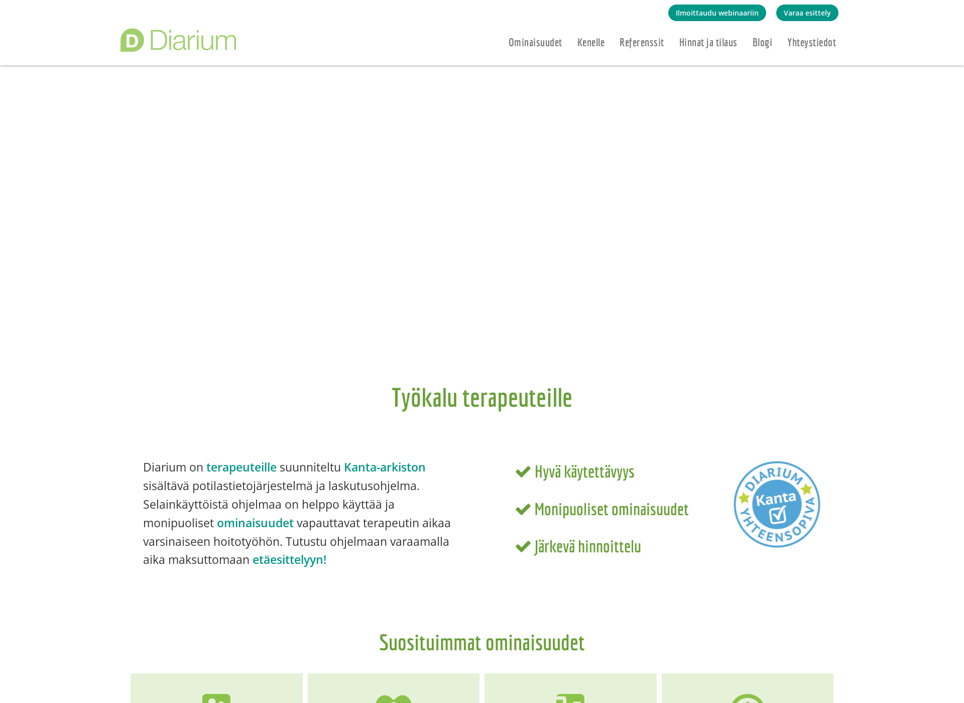 Screenshot for diarium.fi