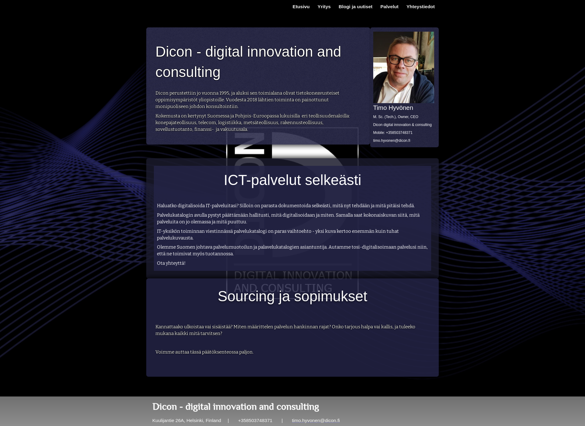 Screenshot for dicon.fi