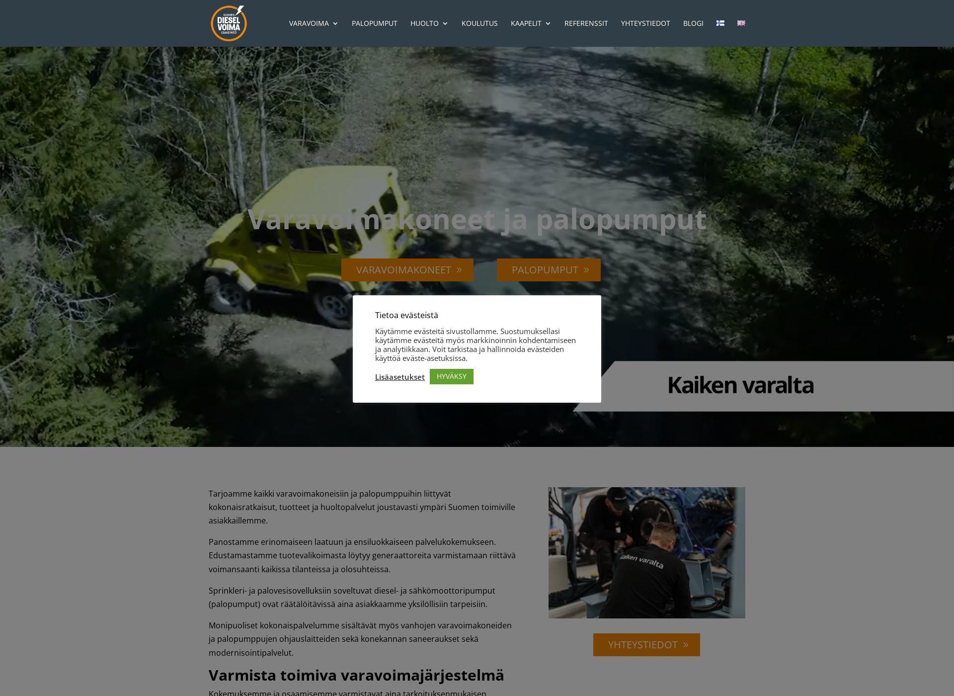 Screenshot for dieselvoima.fi