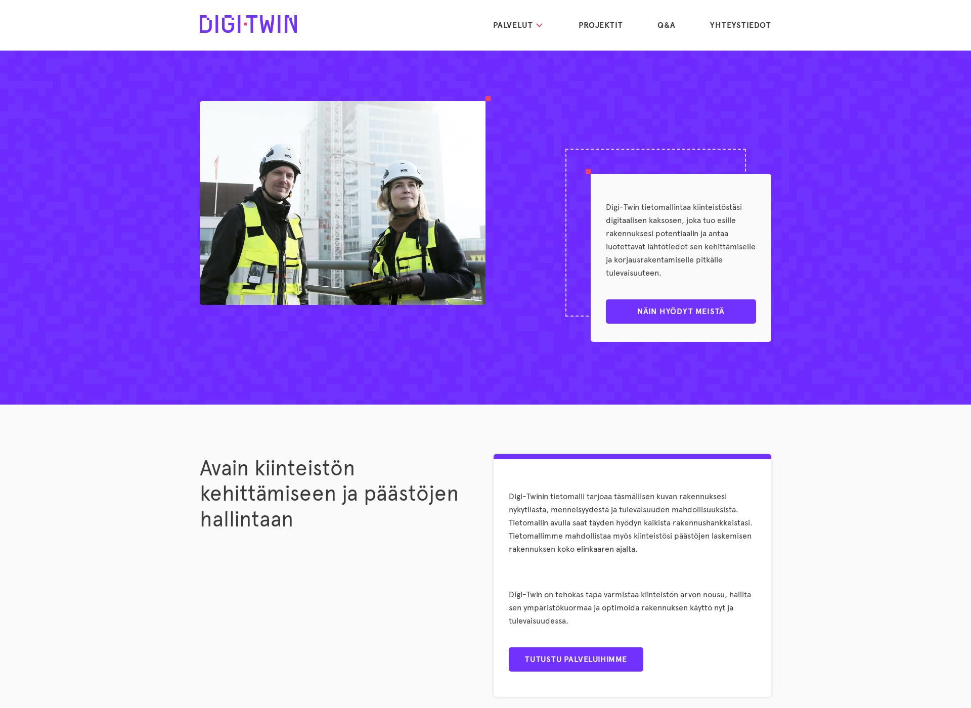Skärmdump för digi-twin.fi