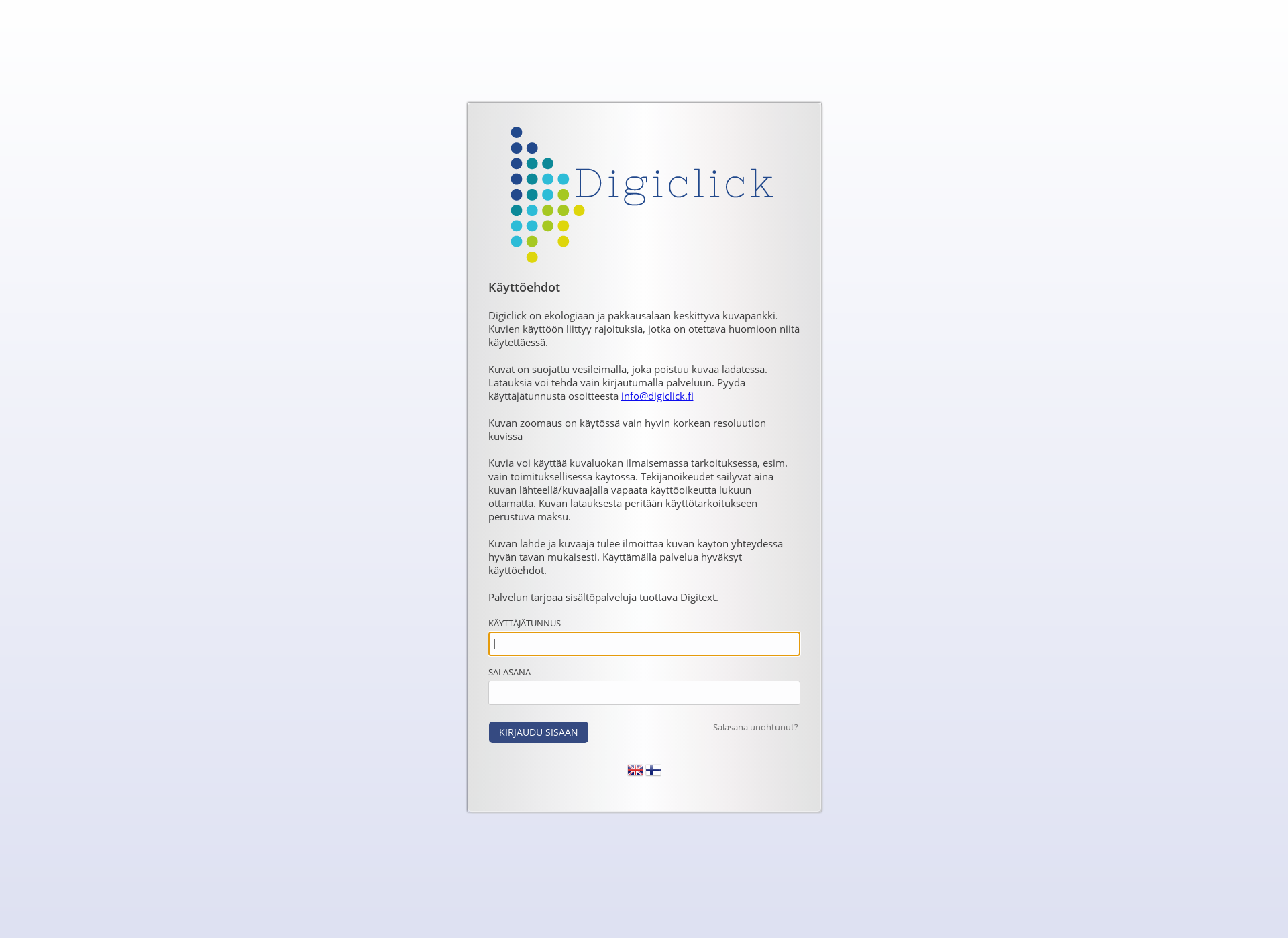 Screenshot for digiclick.fi
