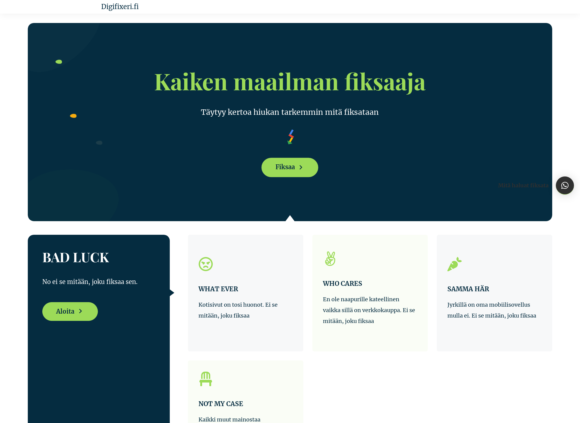 Skärmdump för digifixeri.fi