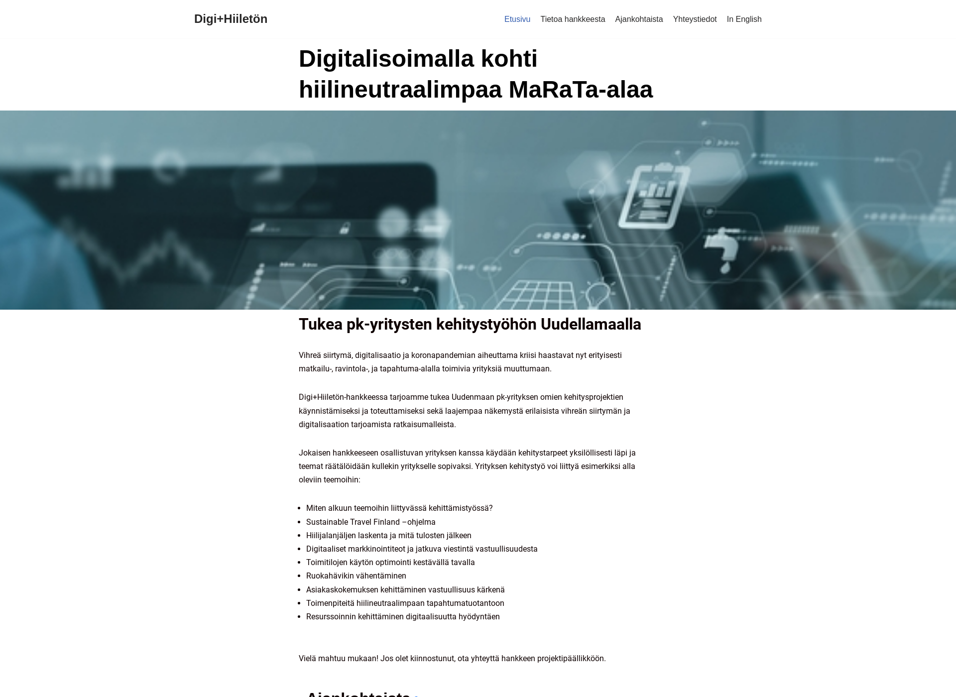 Screenshot for digihiileton.fi