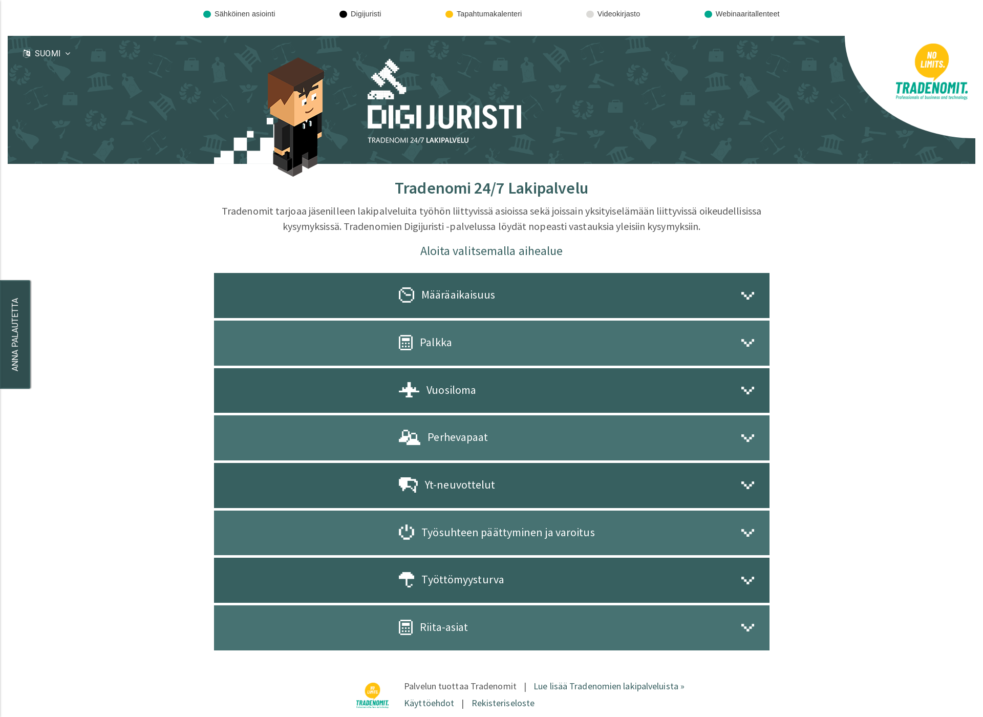Screenshot for digijuristi.fi