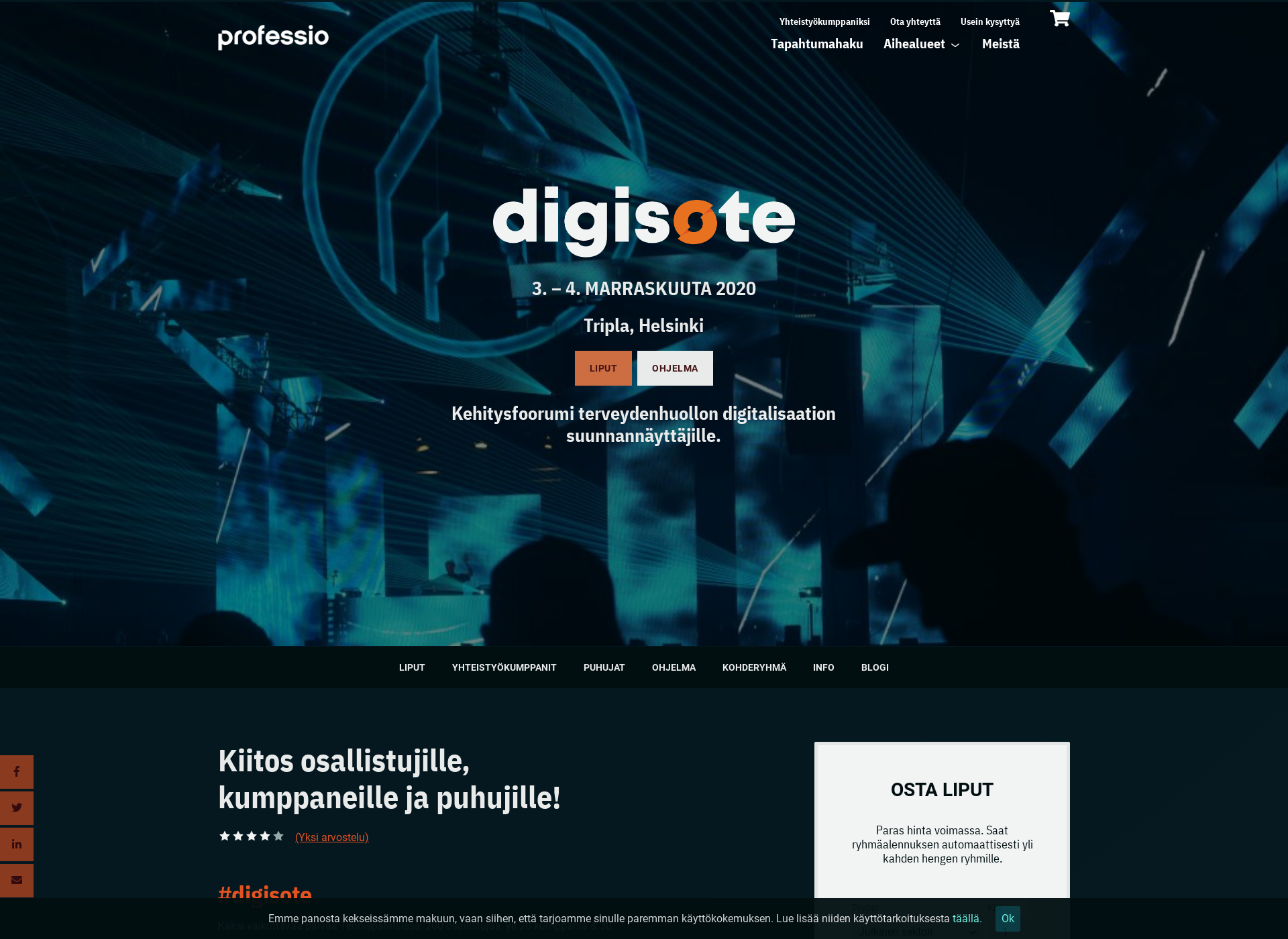 Screenshot for digisote.fi