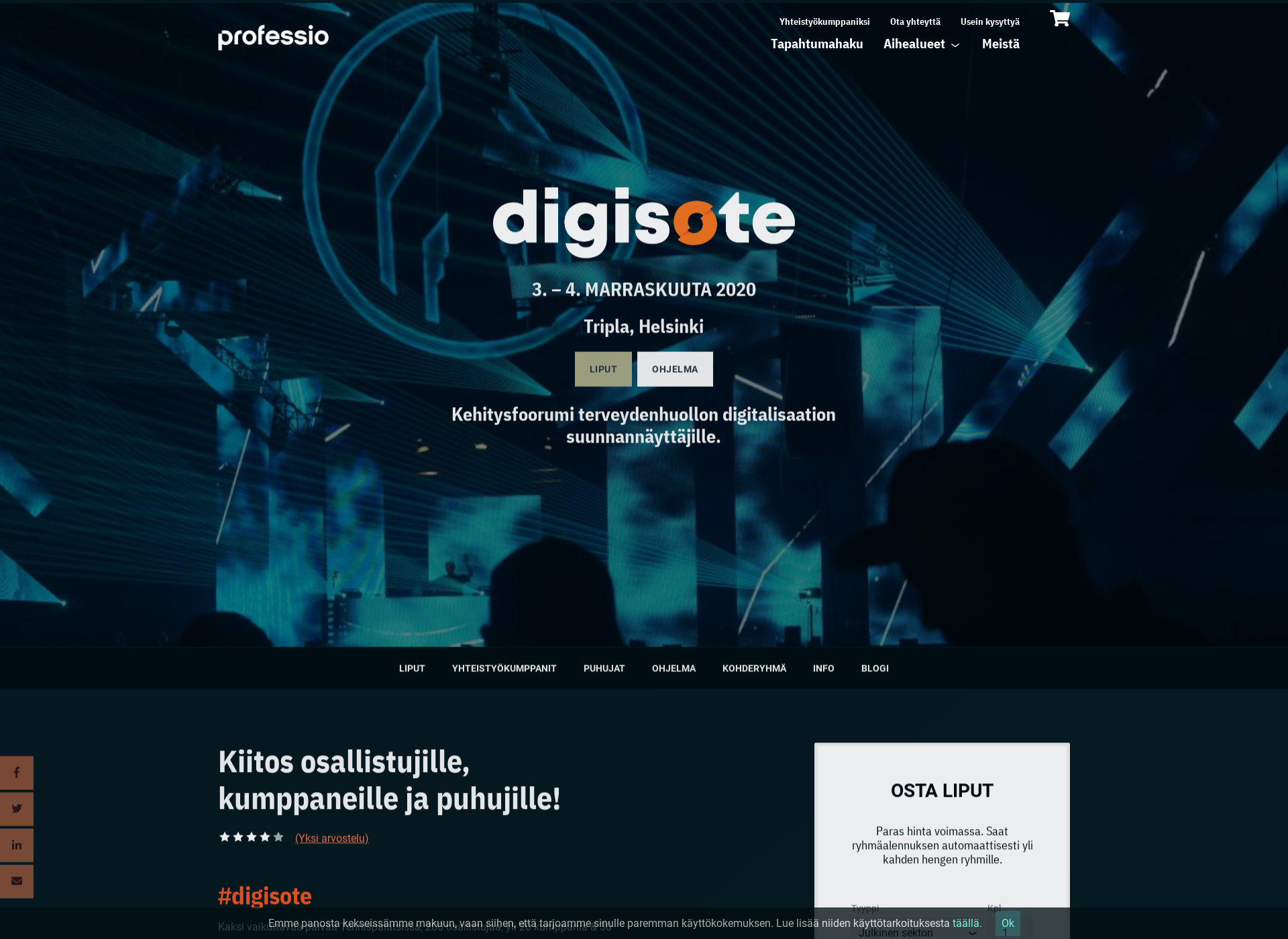 Screenshot for digitaalinensote.fi