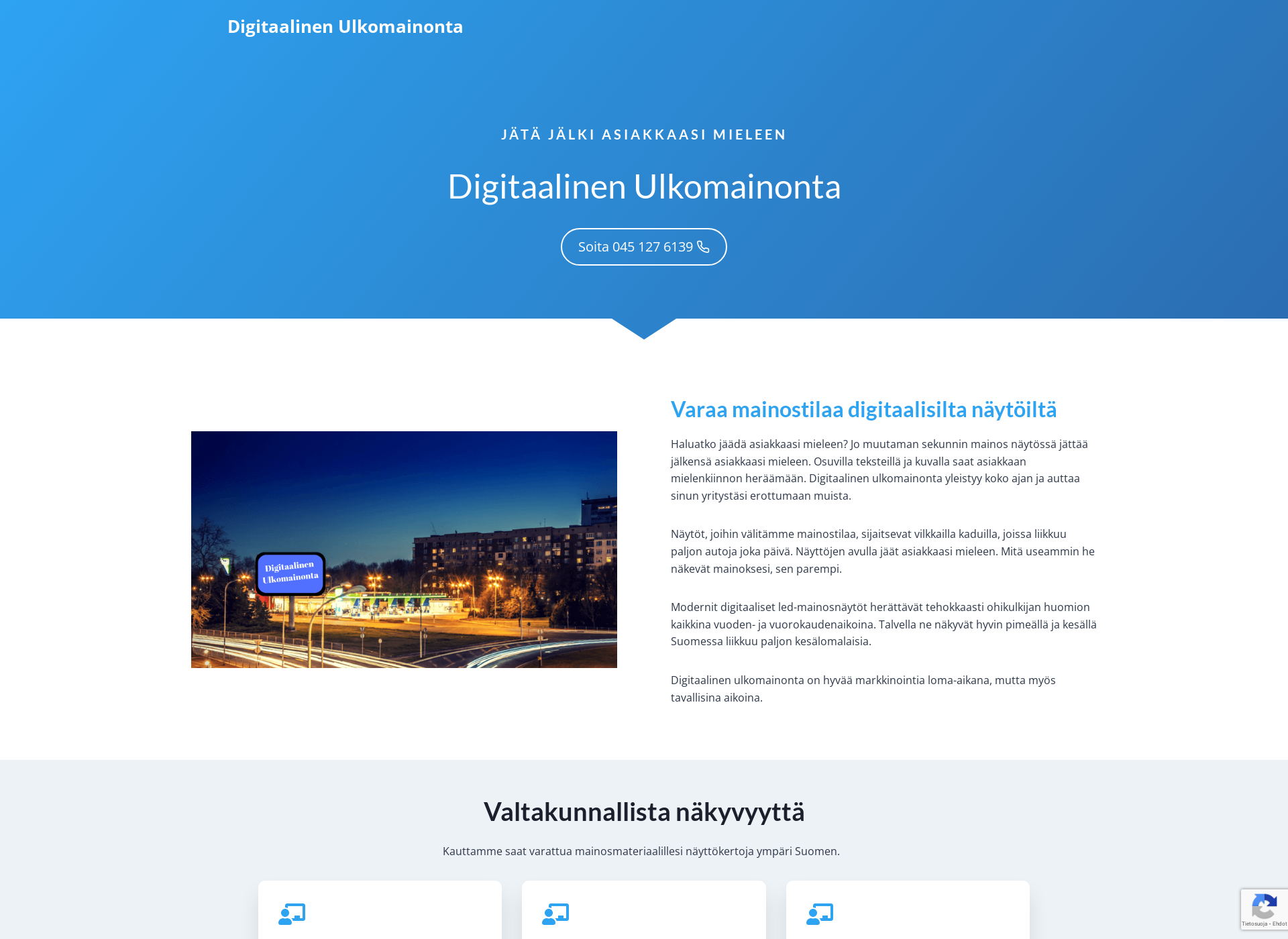 Screenshot for digitaalinenulkomainonta.fi