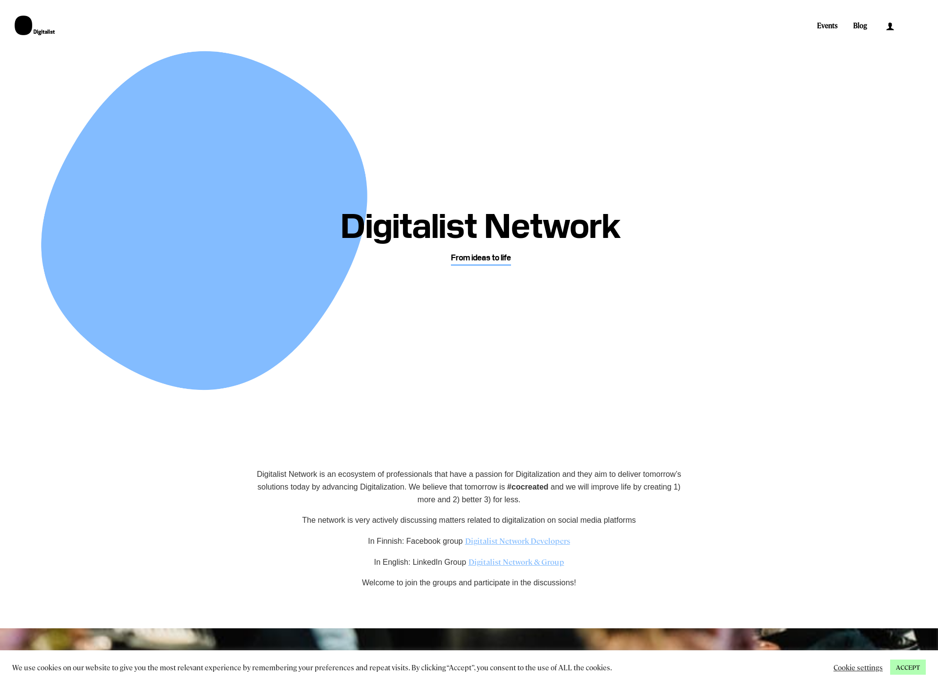 Skärmdump för digitalistnetwork.fi