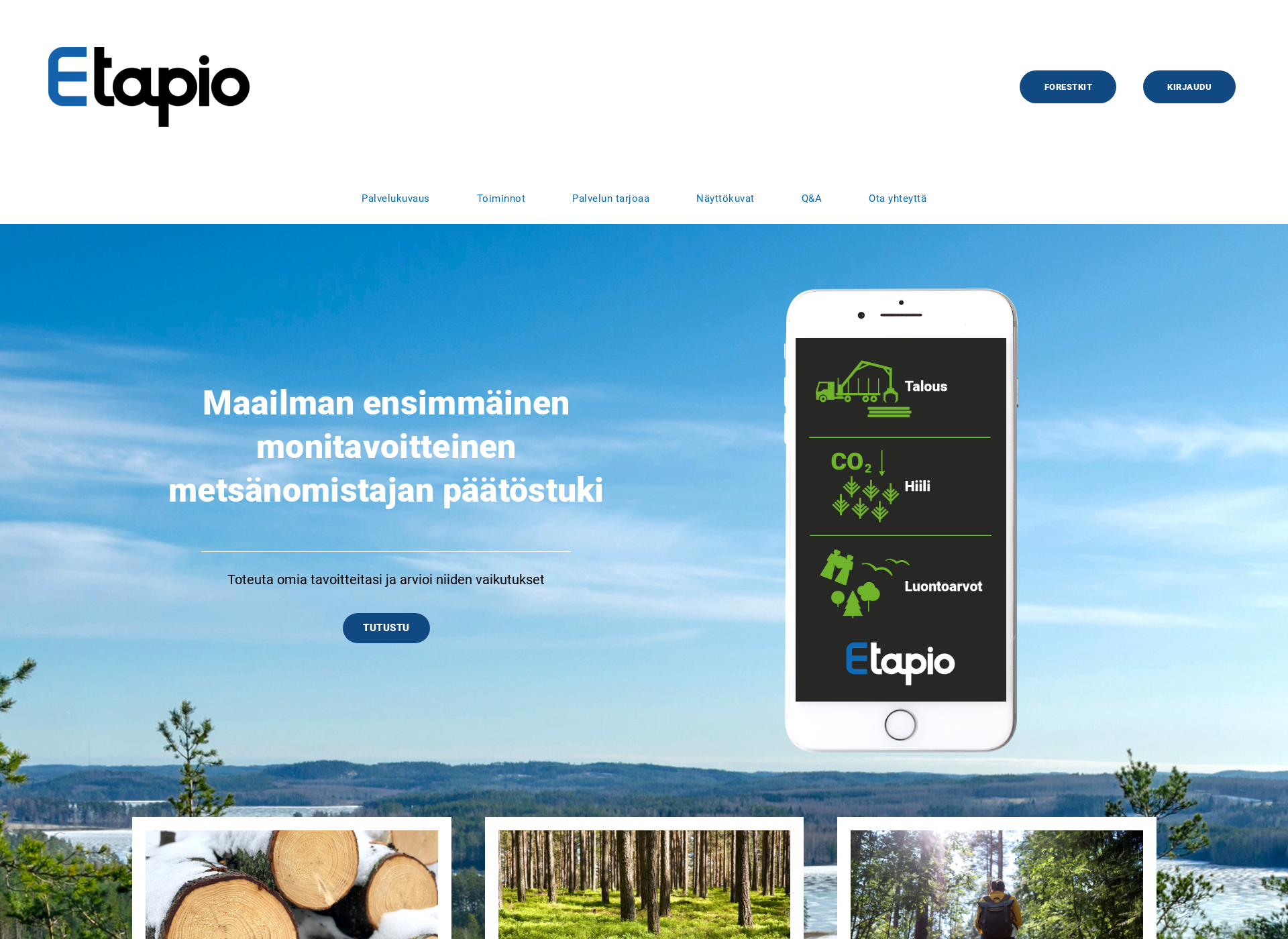 Skärmdump för digitapio.fi