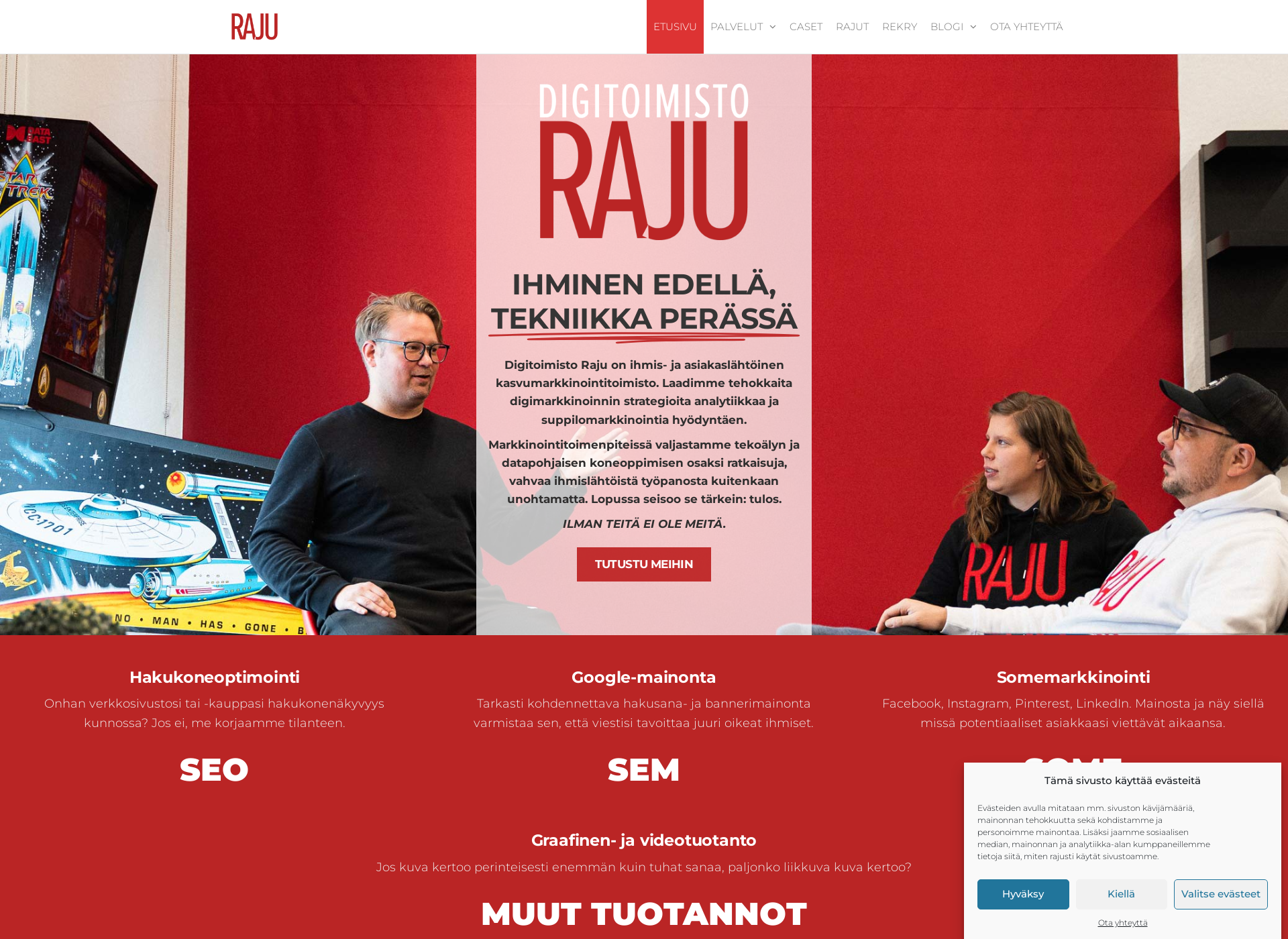 Screenshot for digitoimistoraju.fi