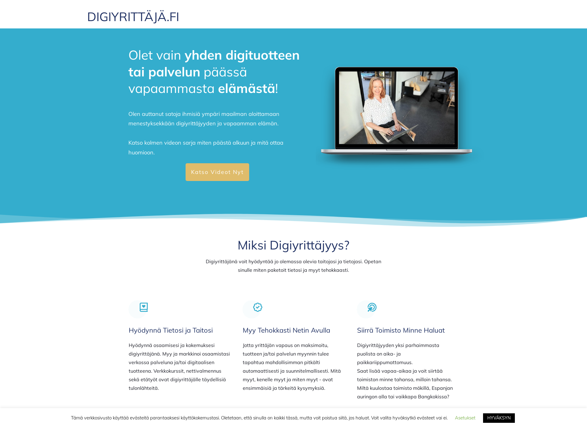 Screenshot for digiyrittaja.fi