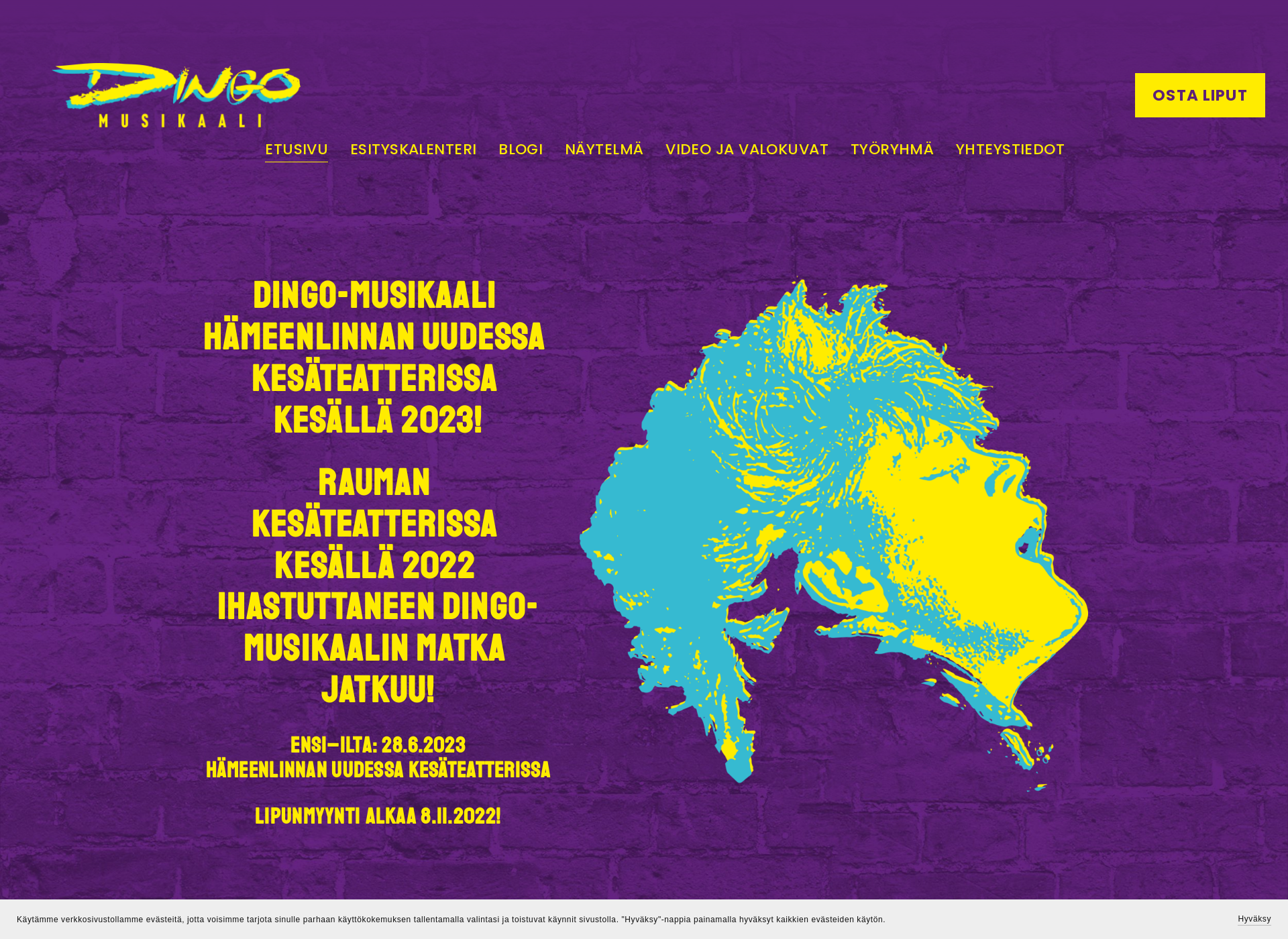 Screenshot for dingo-musikaali.fi