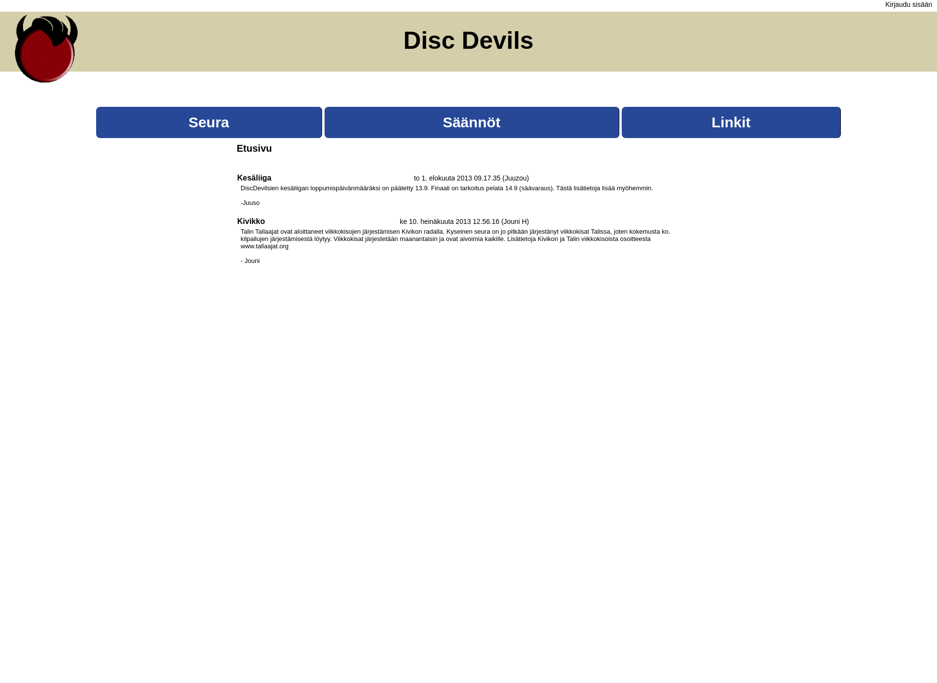 Screenshot for discdevils.fi