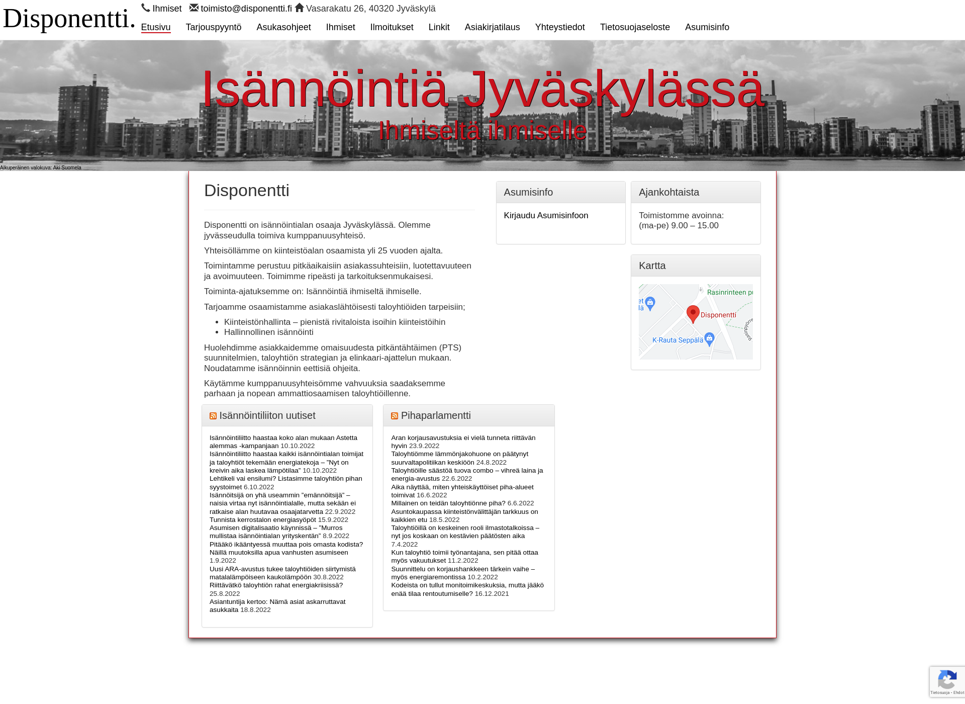 Screenshot for disponentti.fi