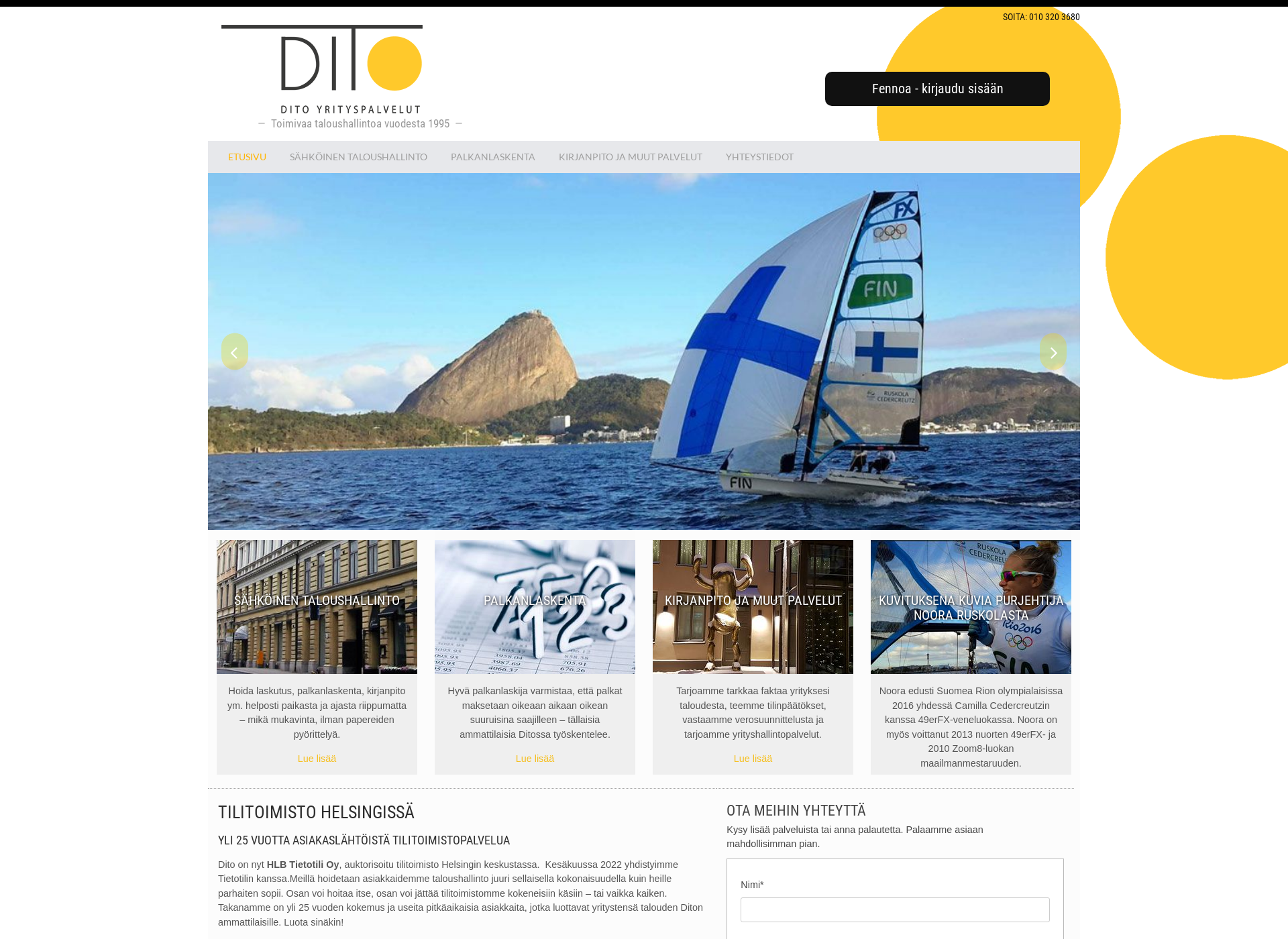 Skärmdump för dito.fi