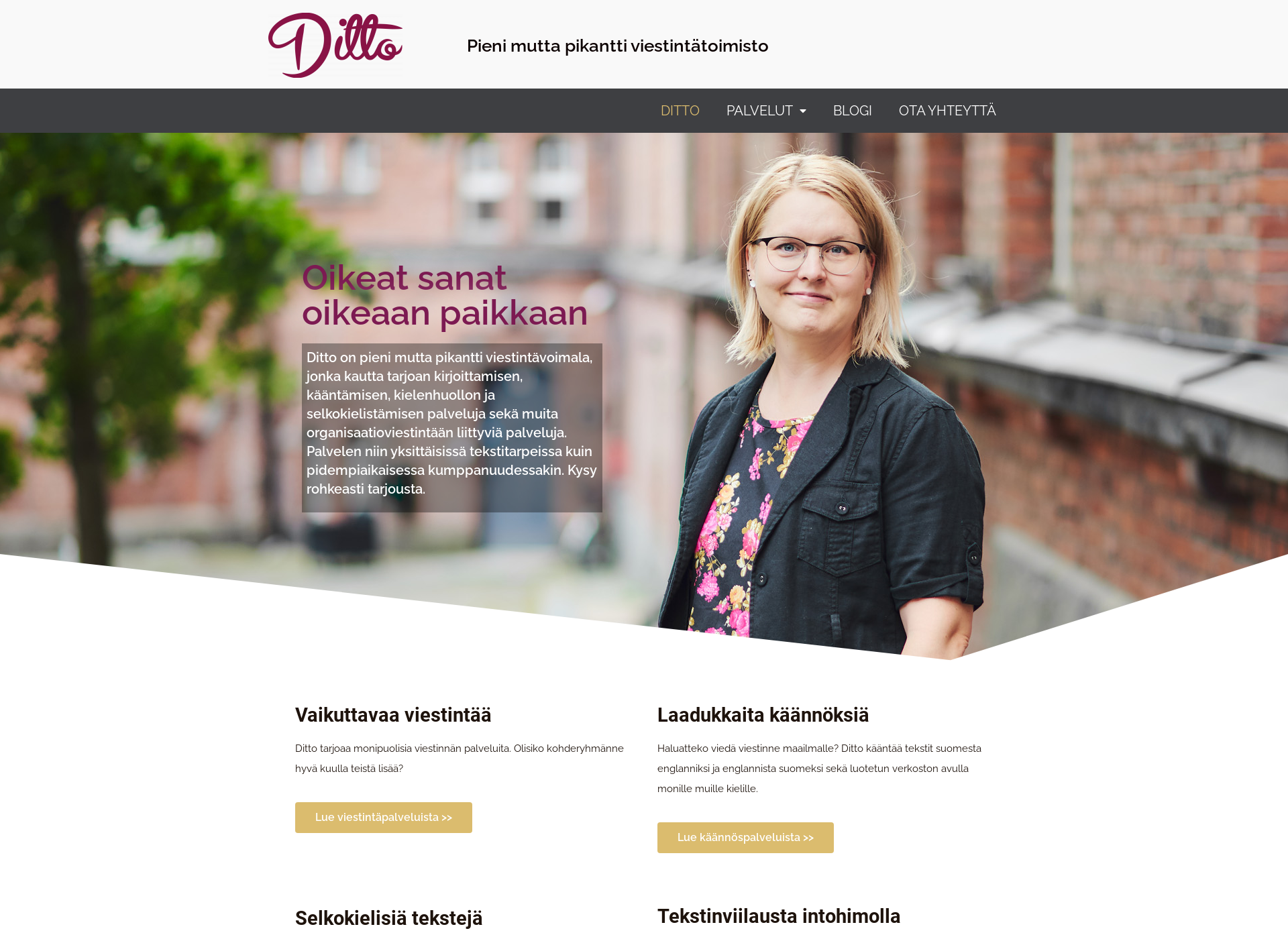 Screenshot for ditto.fi
