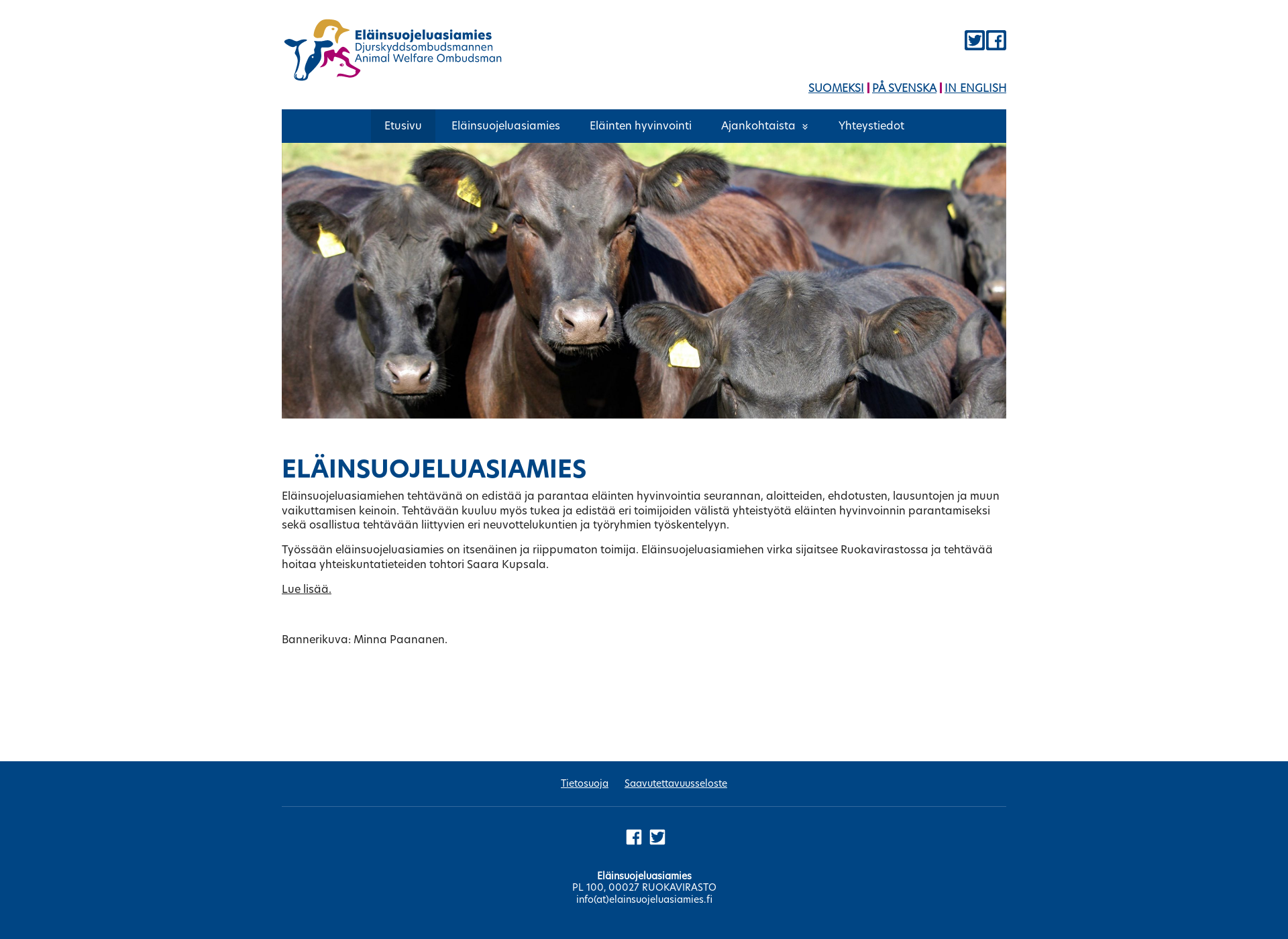 Screenshot for djurskyddsombudsmannen.fi