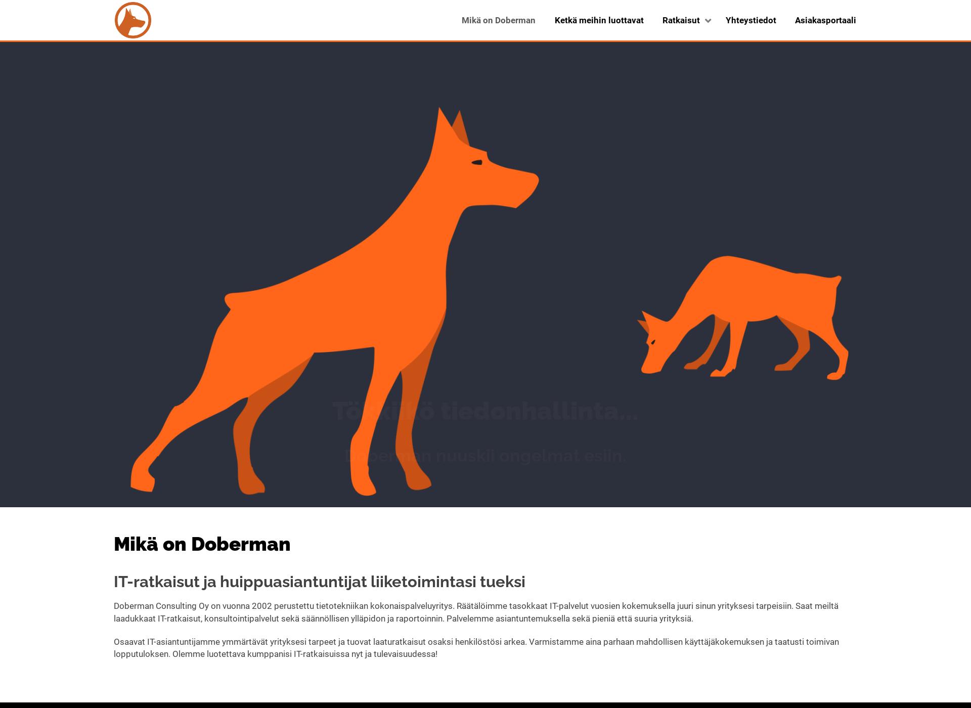 Screenshot for doberman.fi