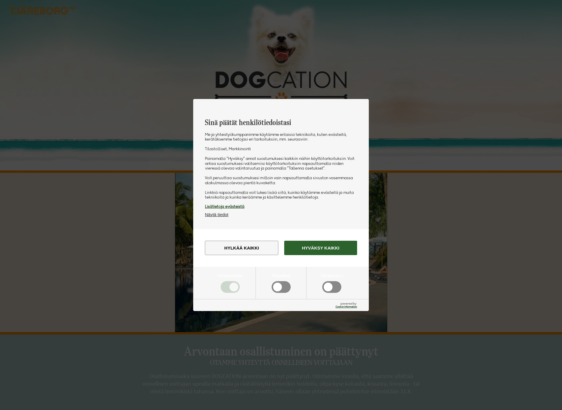 Screenshot for dogcation.fi
