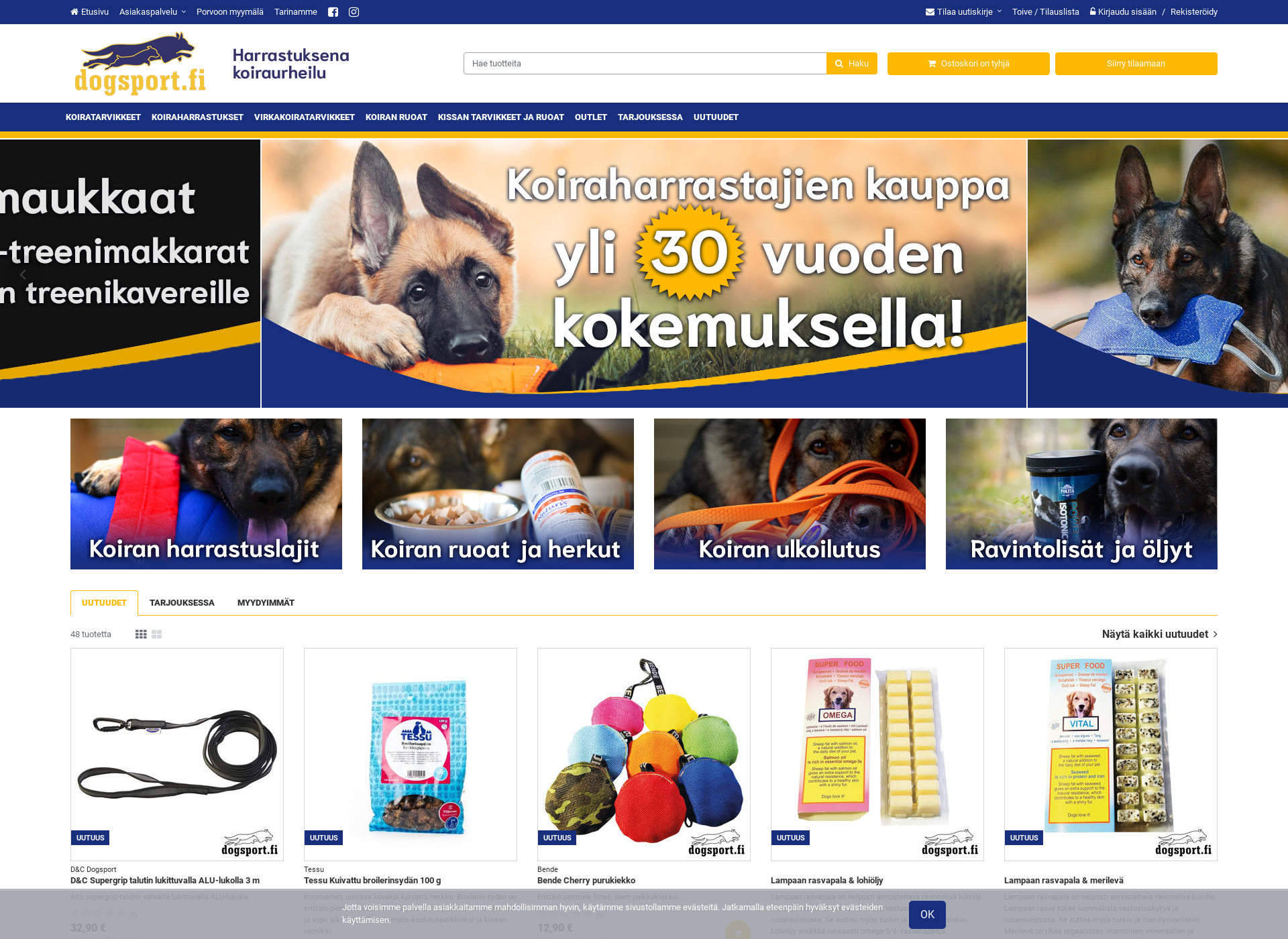 Screenshot for dogsport.fi